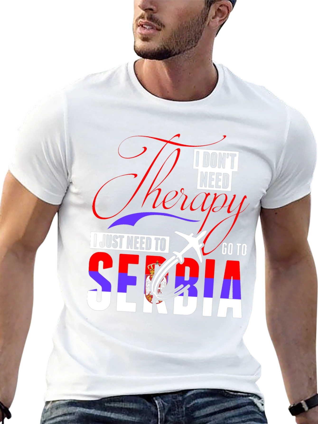 Serbia Travel T-Shirt - Therapy Alternative Tee
