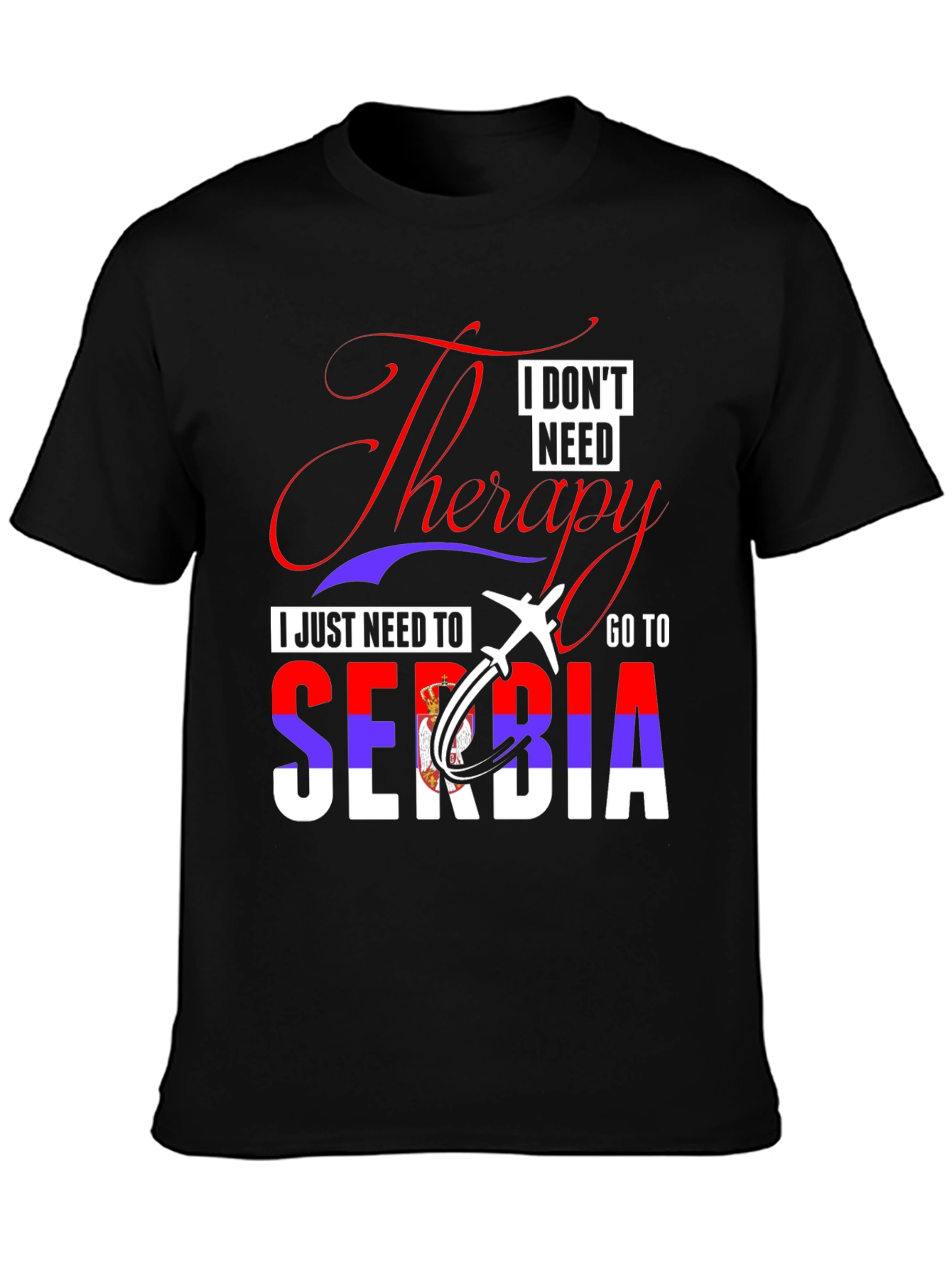 Serbia Travel T-Shirt - Therapy Alternative Tee