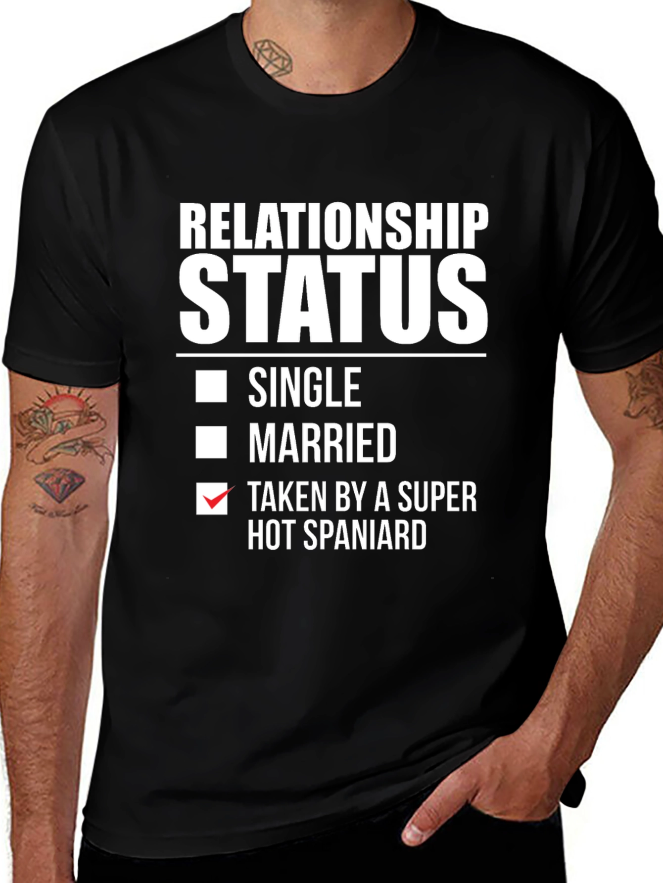 Relationship Status Taken by a Super Hot Spaniard T-Shirt