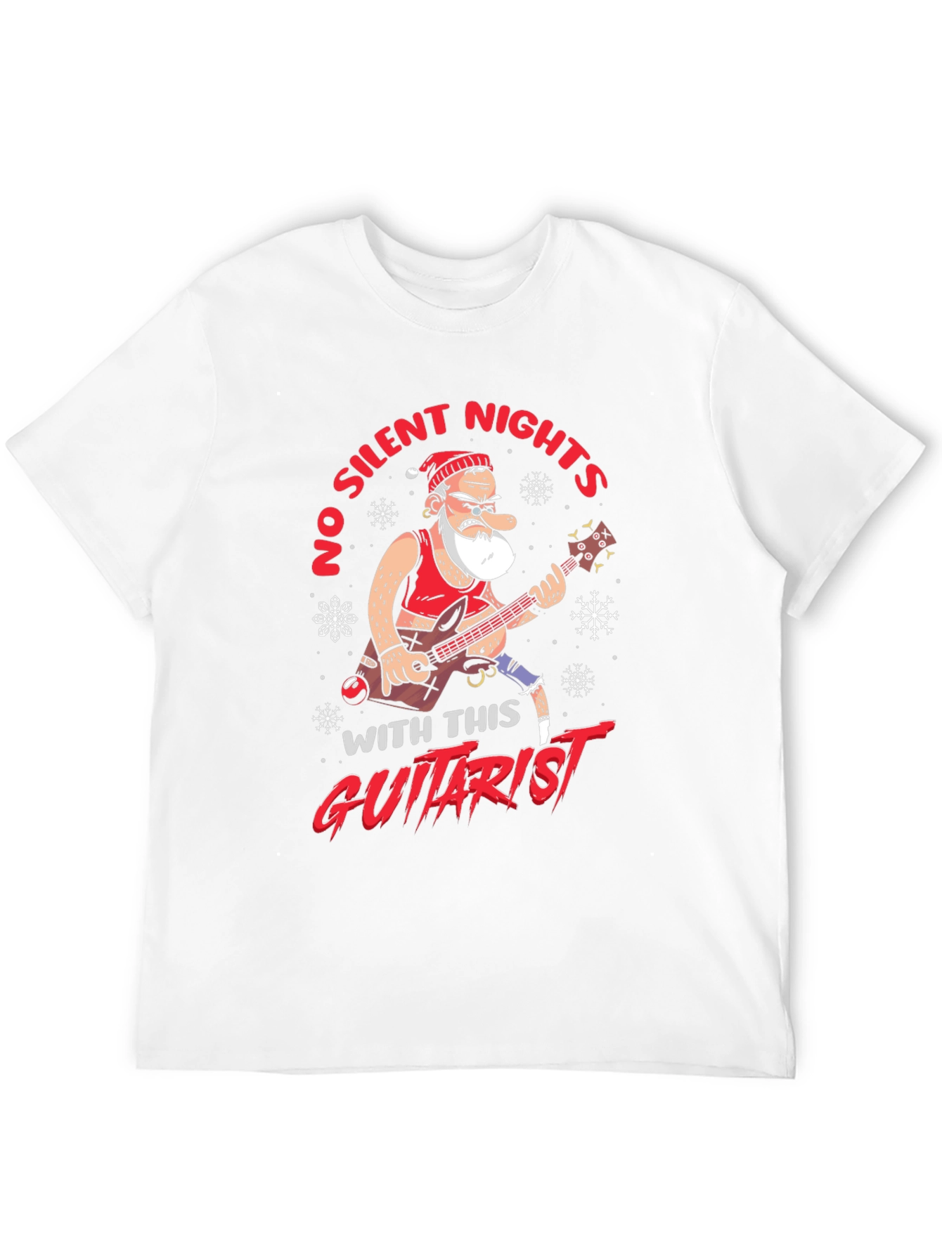 No Silent Nights Guitarist Graphic Tee