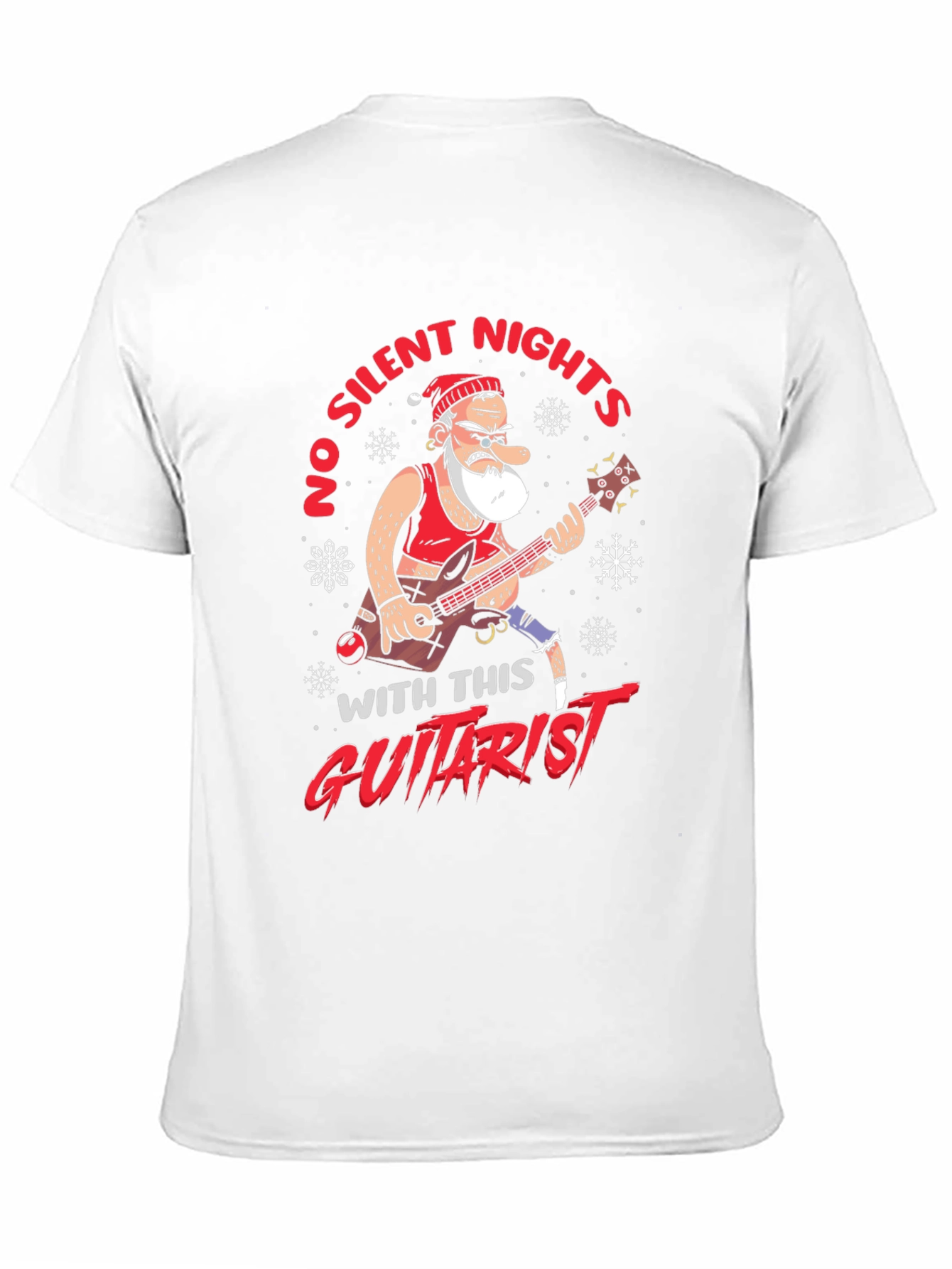 No Silent Nights Guitarist Graphic Tee