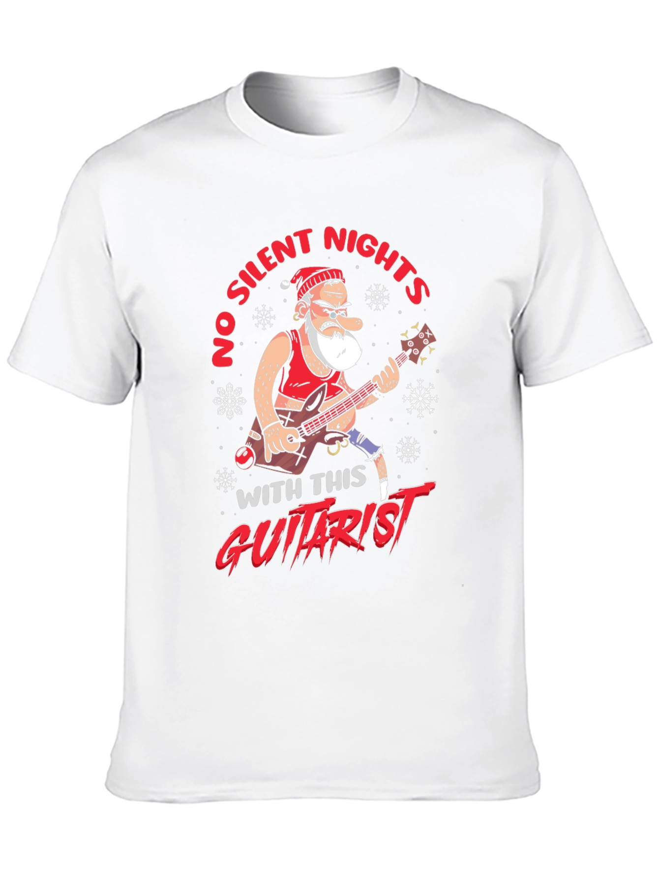No Silent Nights Guitarist Graphic Tee