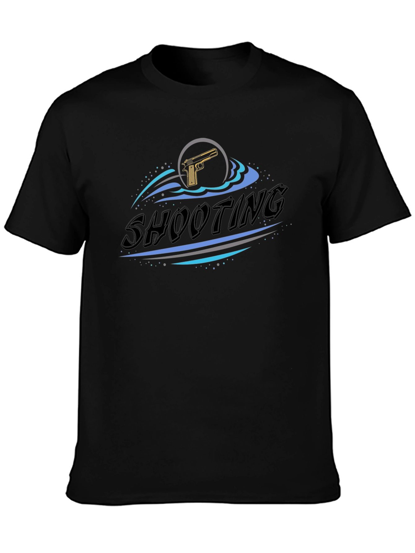 Shooting Graphic T-Shirt - Black