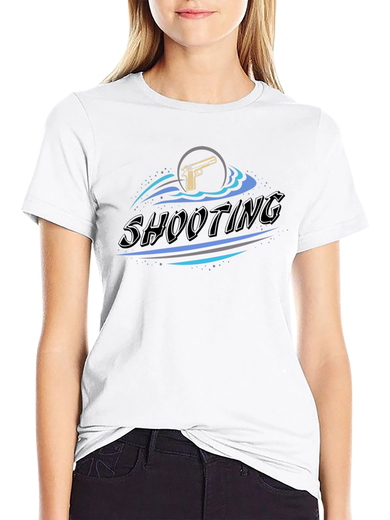 Shooting Graphic T-Shirt - Black