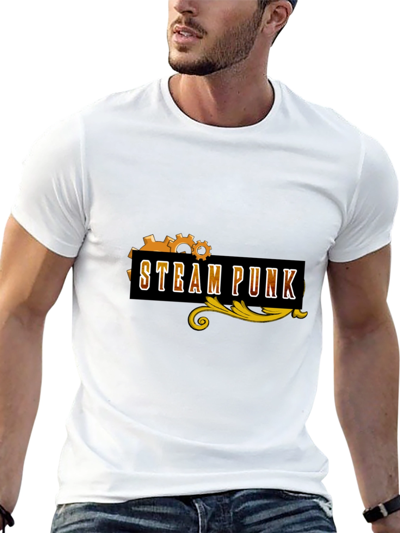 Steampunk Graphic Tee - Gear Design