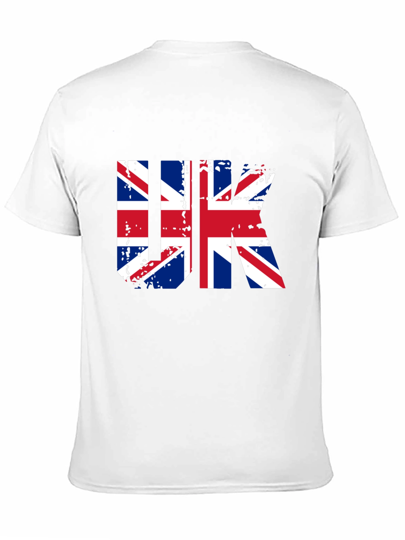 UK Flag Graphic Tee - Black Cotton Blend