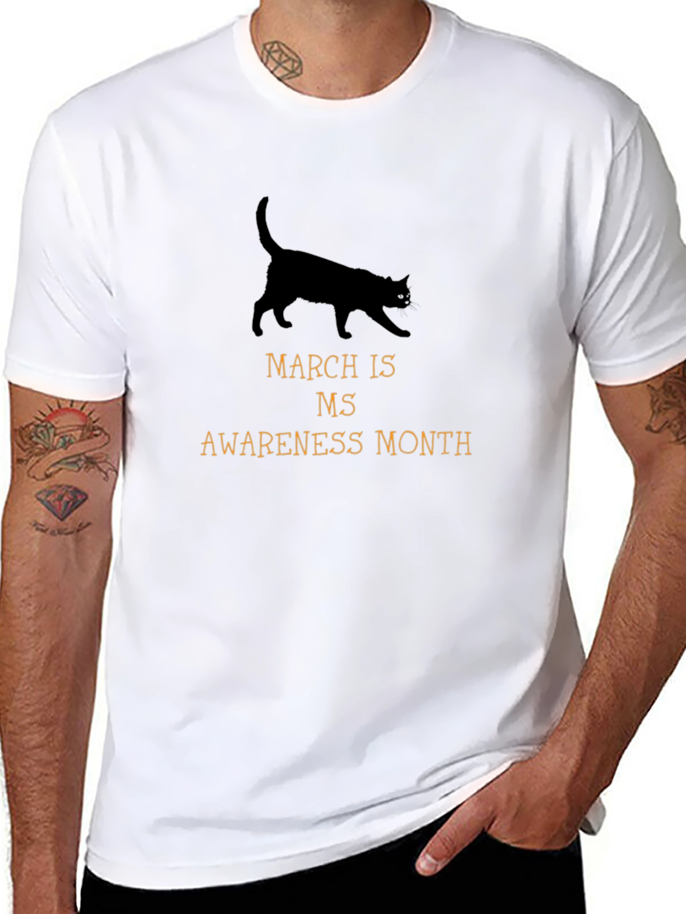 MS Awareness Month Cat Graphic Tee