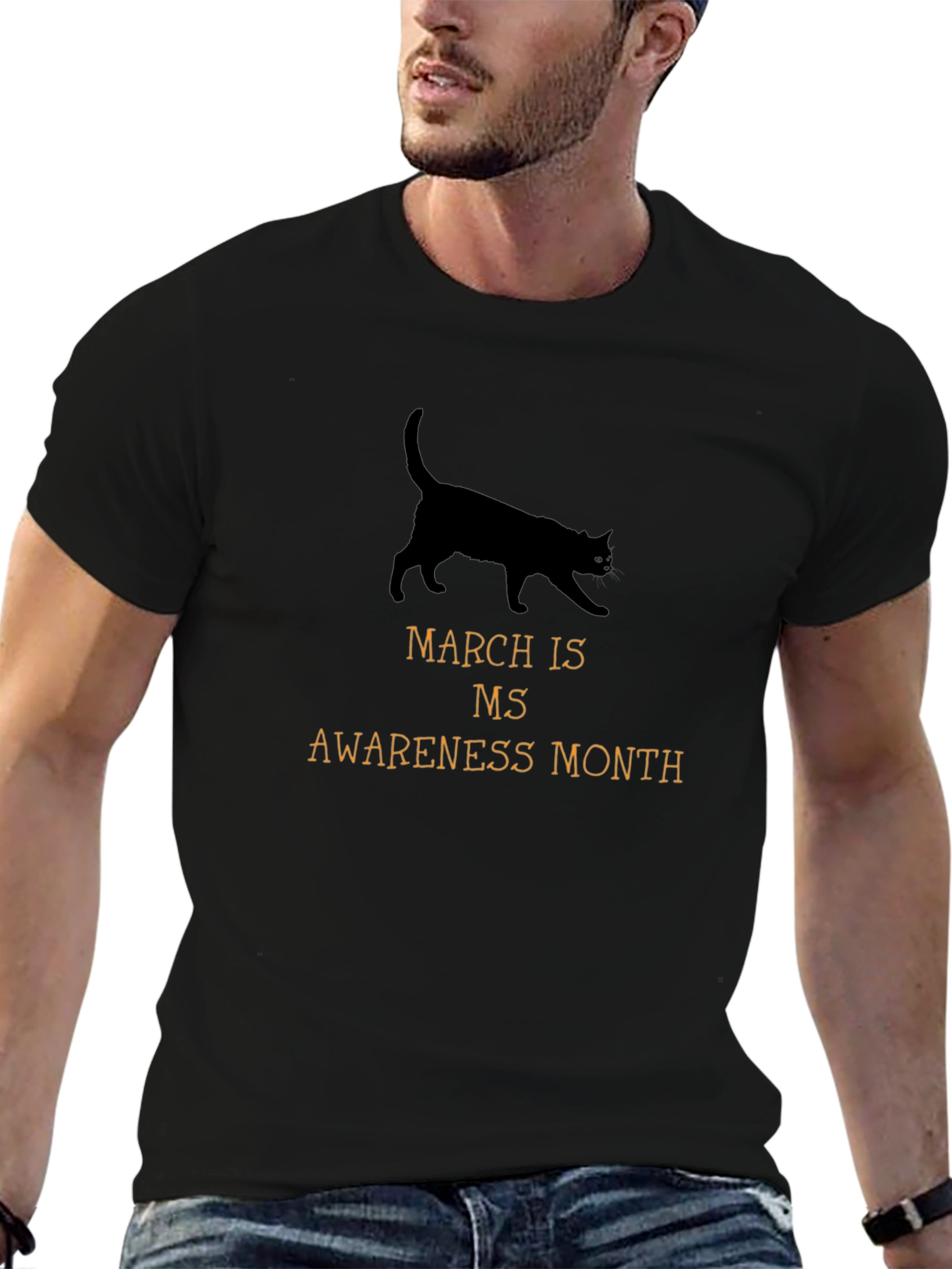 MS Awareness Month Cat Graphic Tee