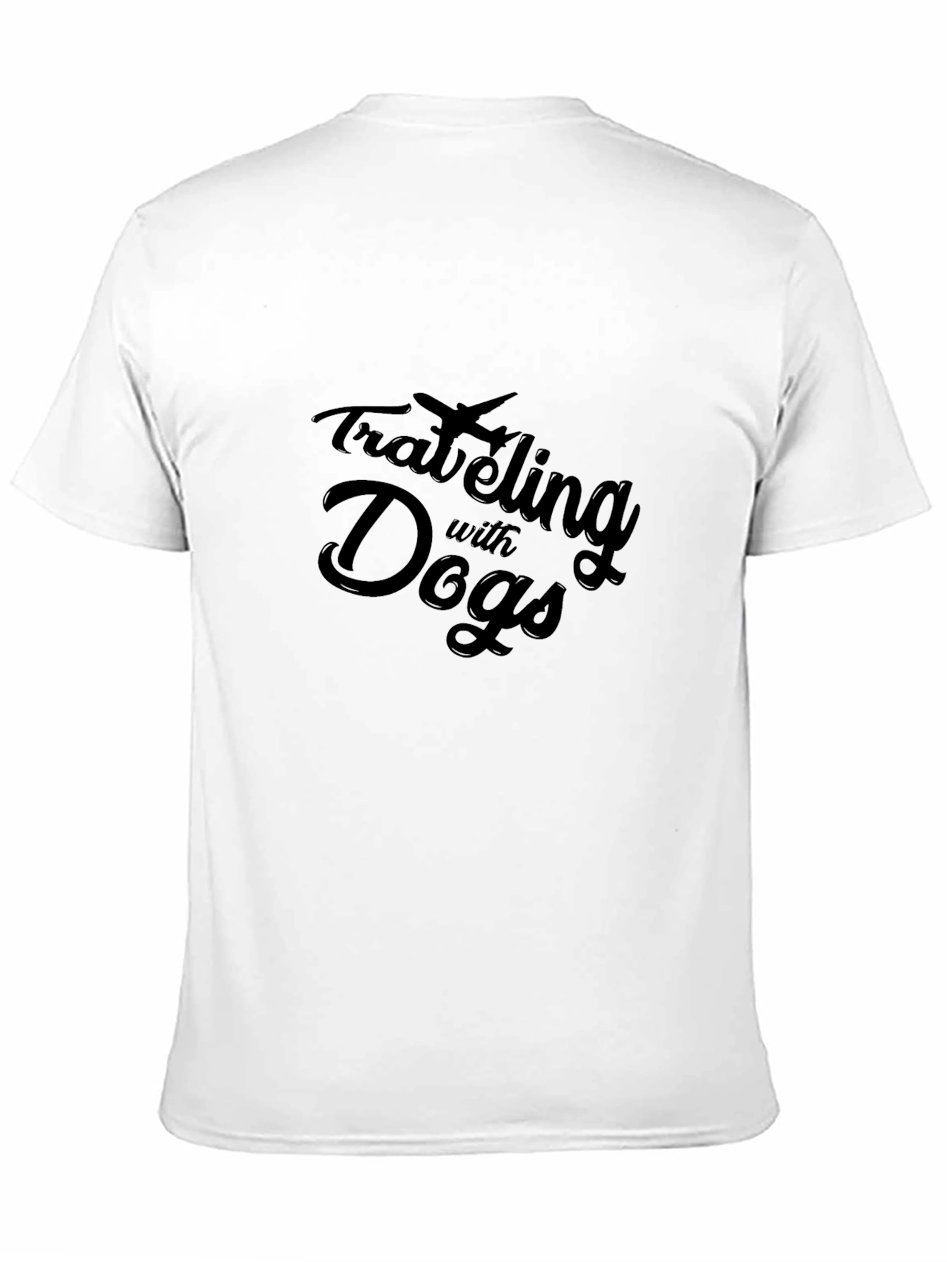 Traveling with Dogs Black T-Shirt