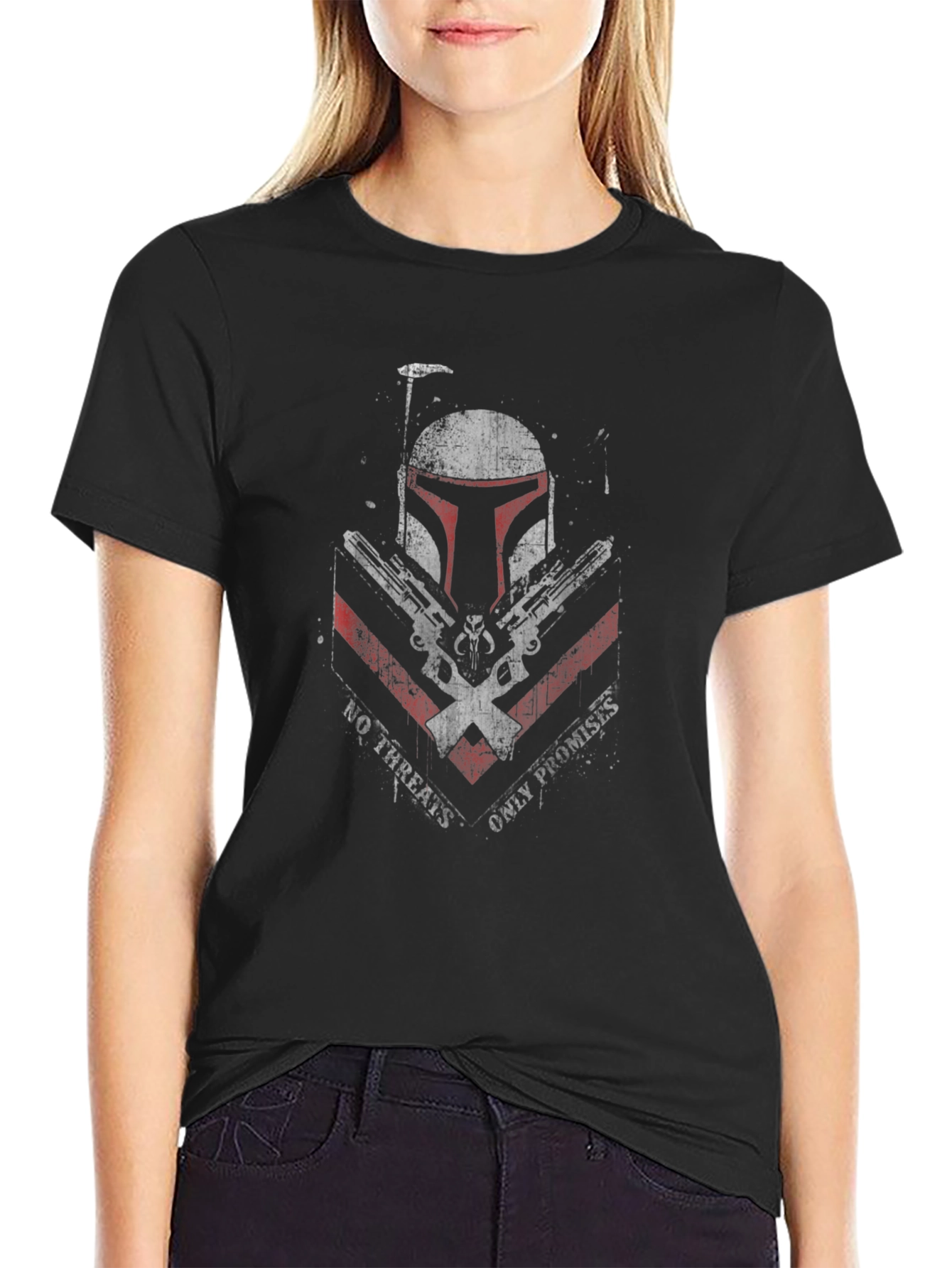 Boba Fett Inspired Graphic Tee - No Threats