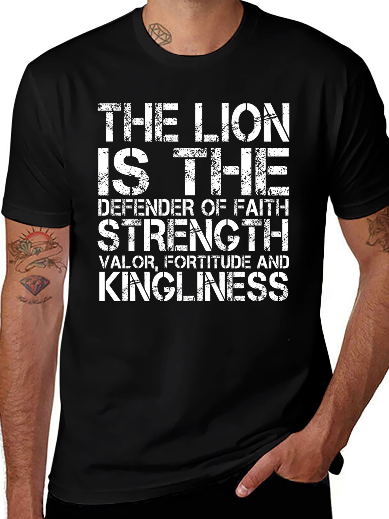 The Lion T-Shirt - Defender of Faith Strength
