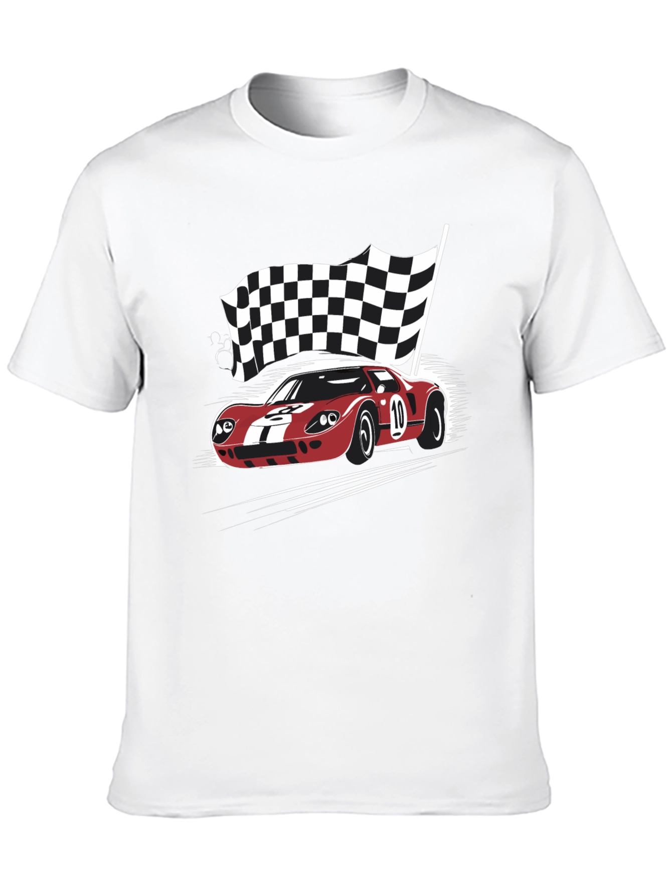 Racing Car Black T-Shirt