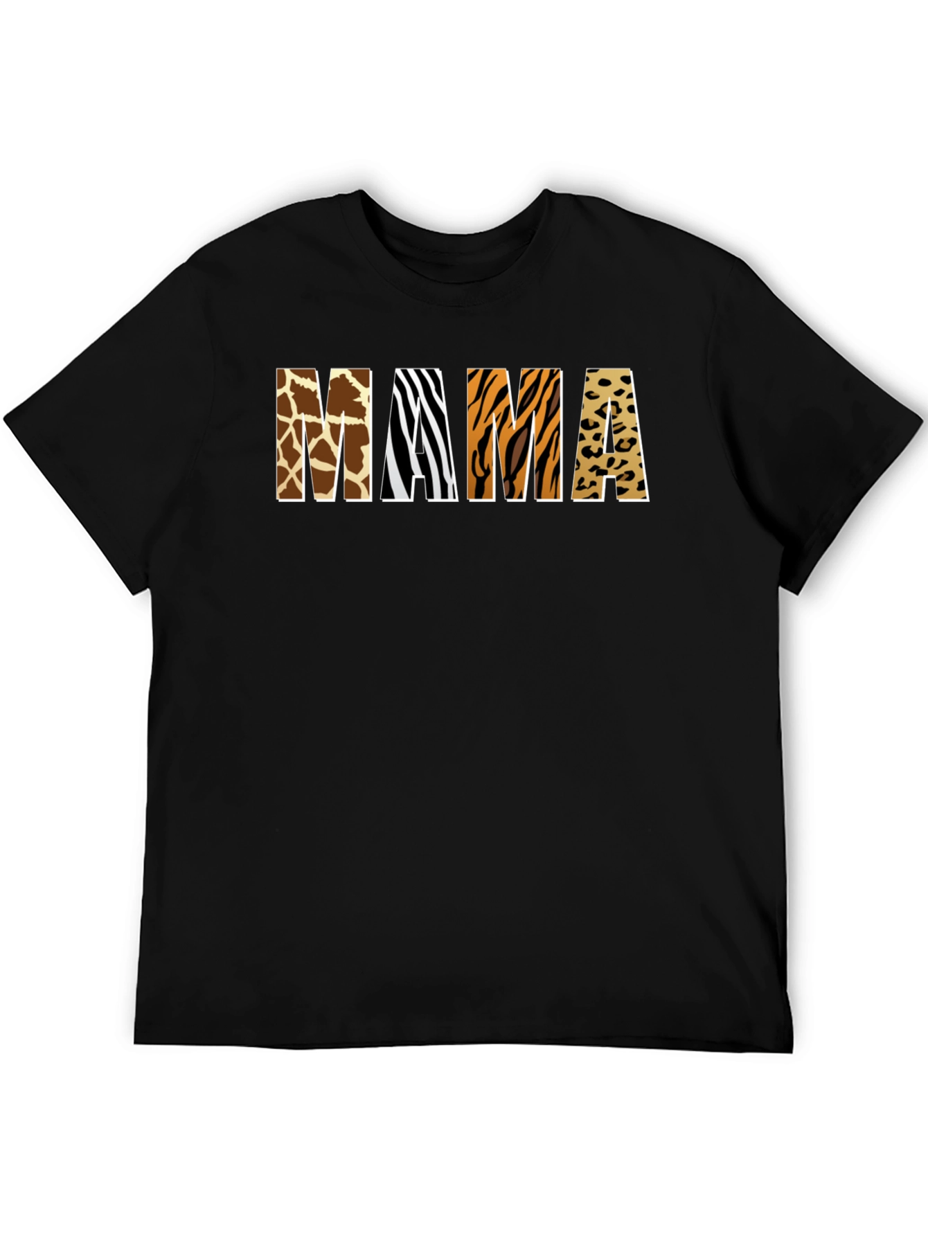 Animal Print Mama T-Shirt - Safari Style