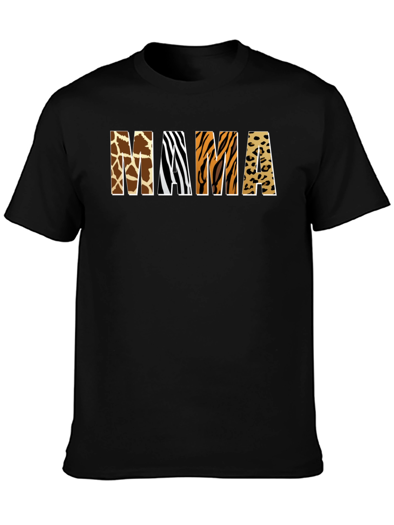Animal Print Mama T-Shirt - Safari Style