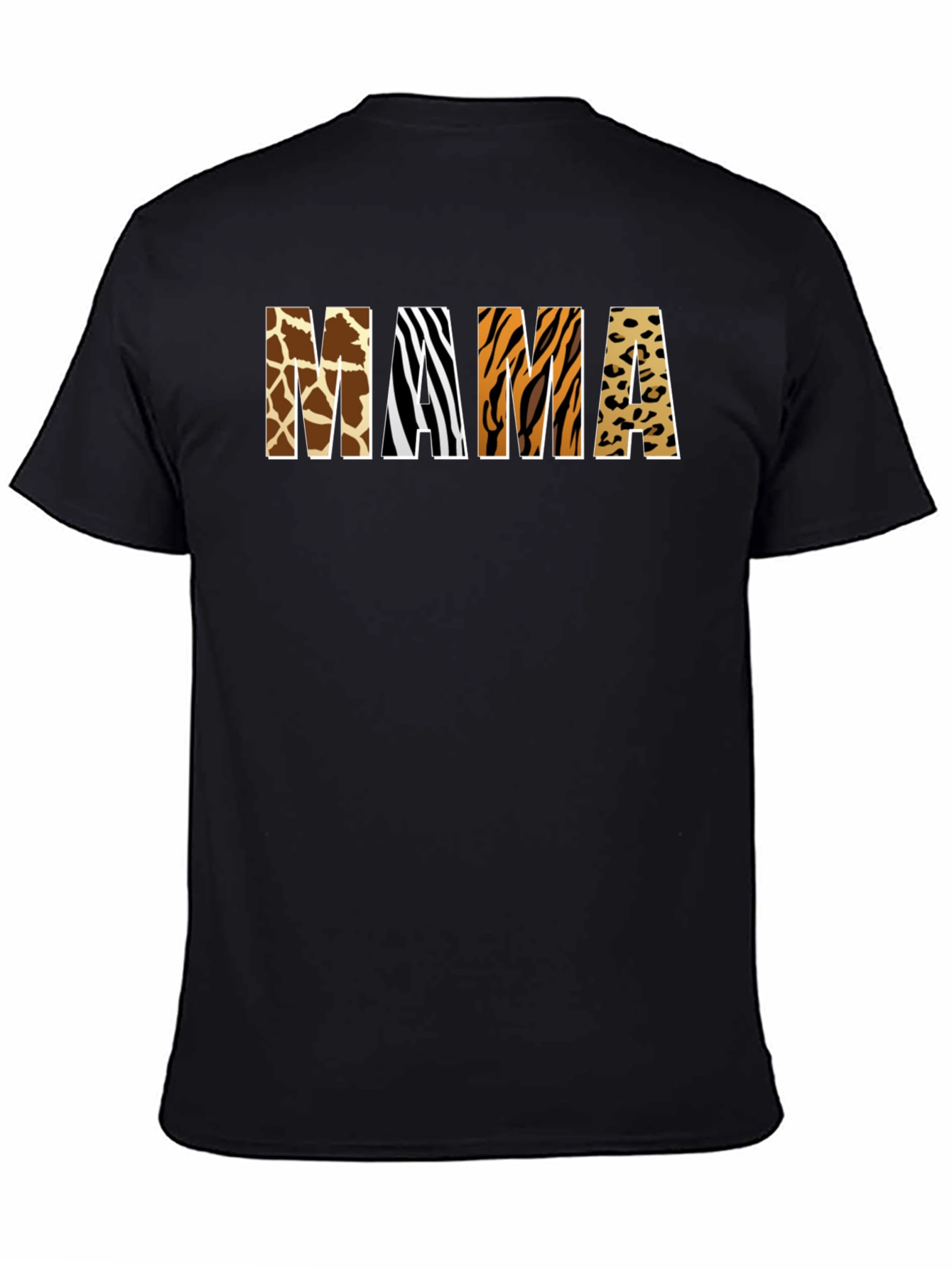 Animal Print Mama T-Shirt - Safari Style