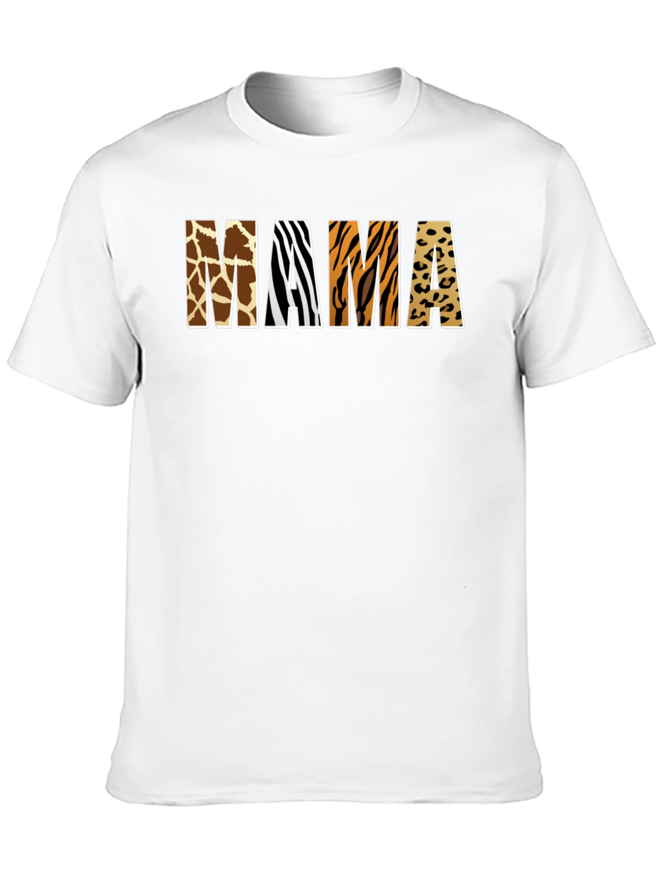 Animal Print Mama T-Shirt - Safari Style