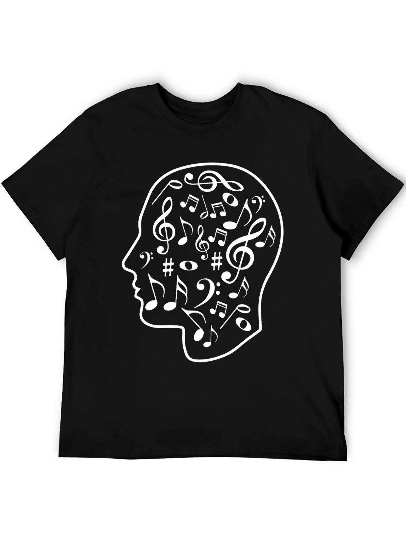 Musical Mind T-Shirt - Black Cotton Tee