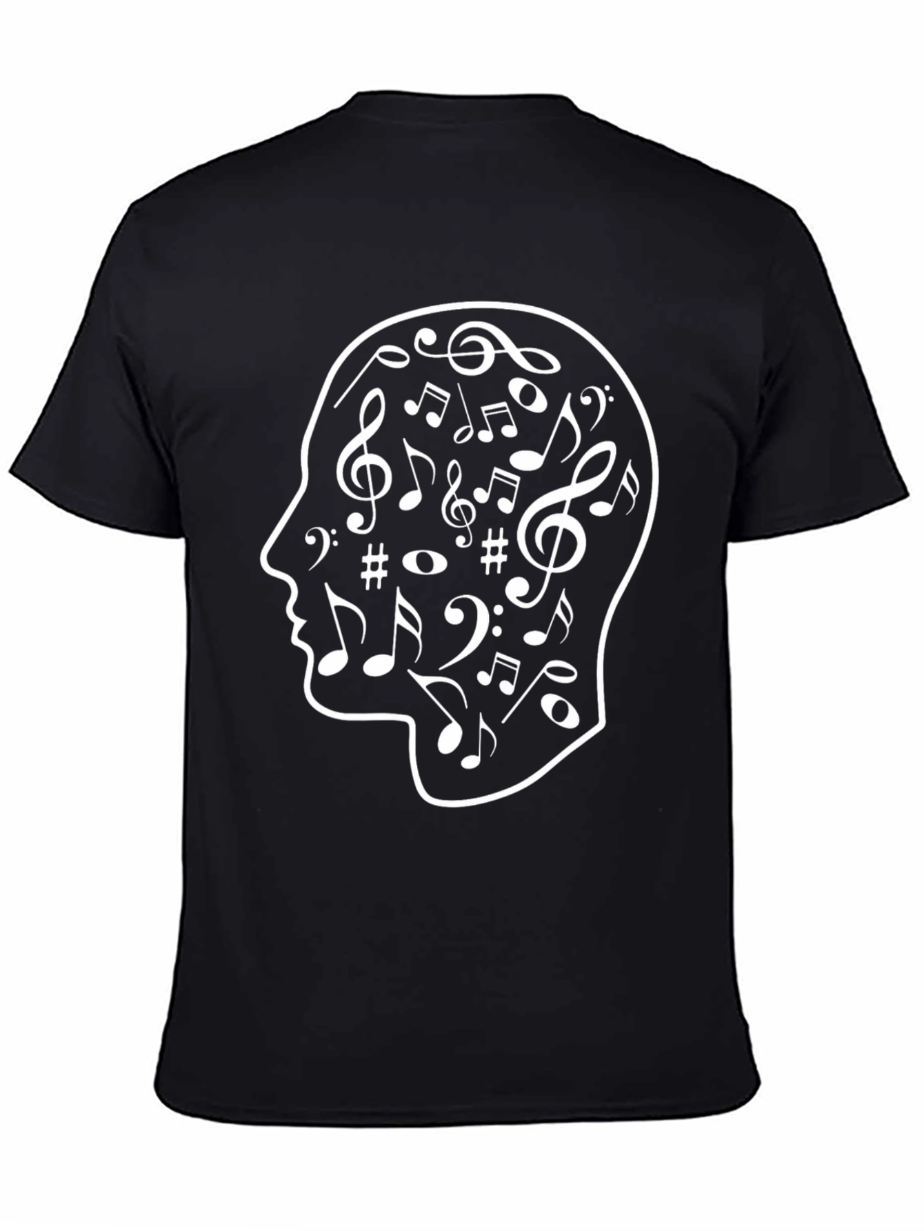Musical Mind T-Shirt - Black Cotton Tee