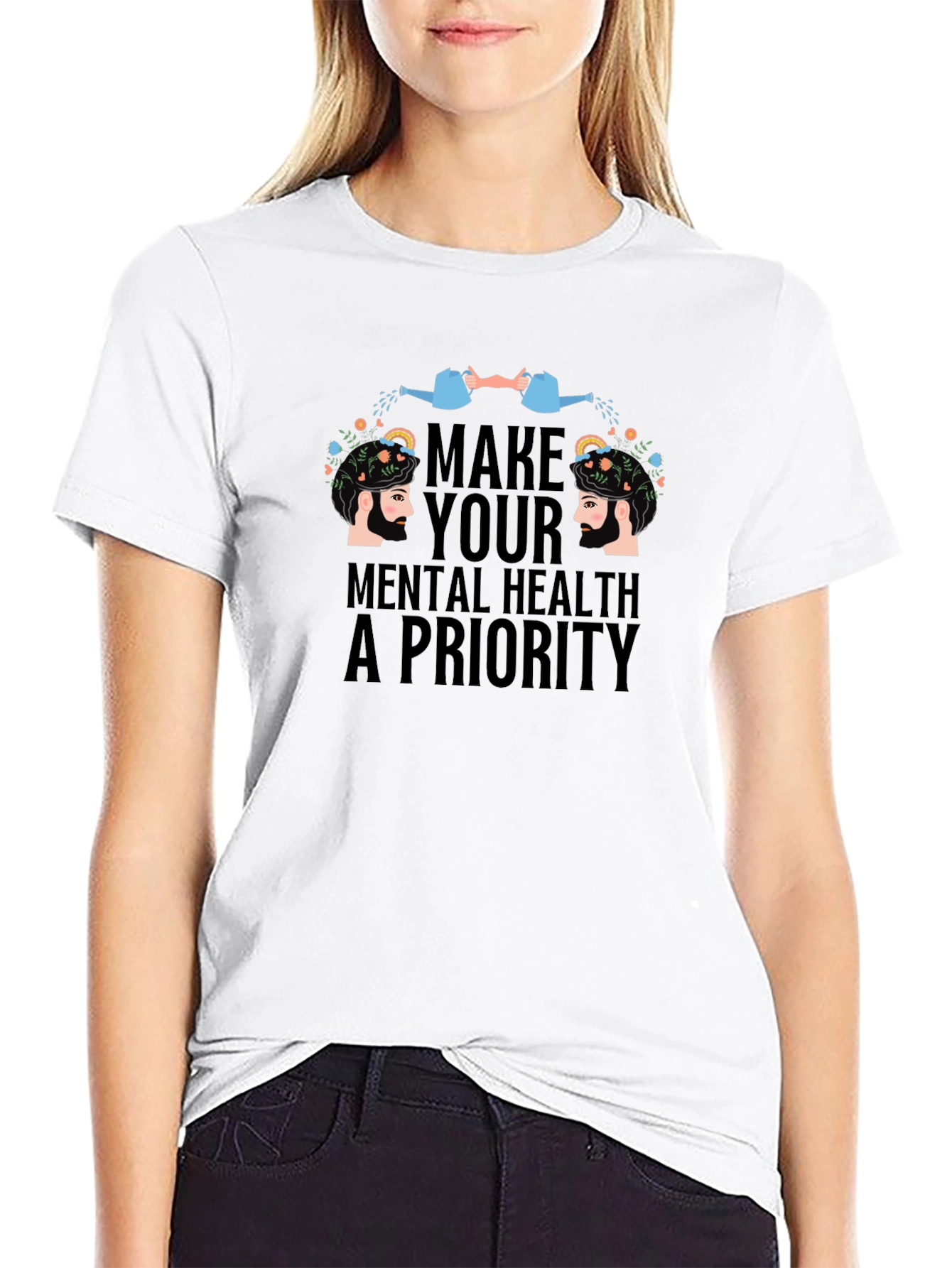 Mental Health Priority T-Shirt: Self-Care Design