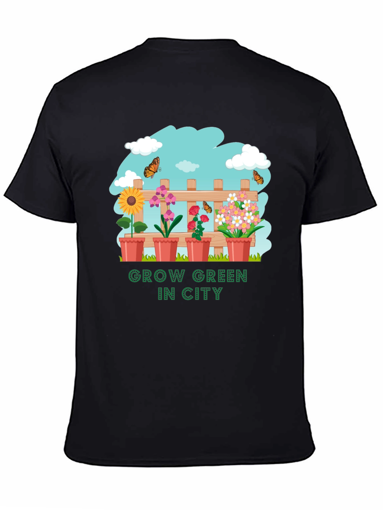 Grow Green in City Graphic T-Shirt