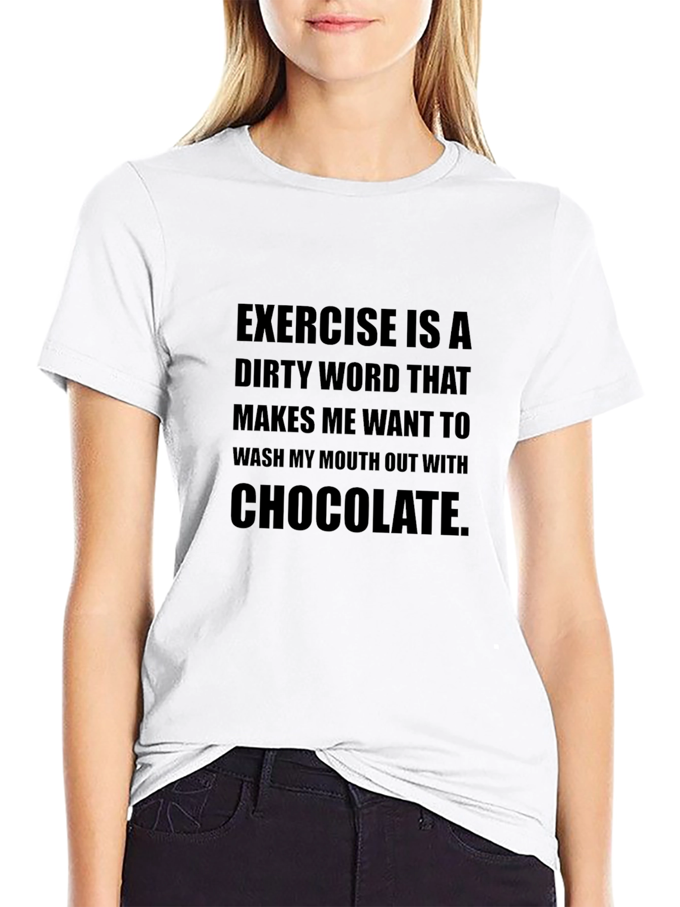 Exercise is a Dirty Word Funny T-Shirt