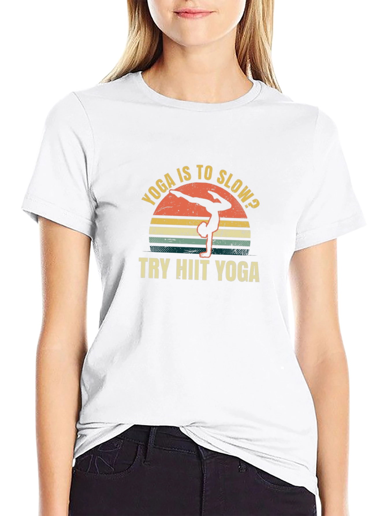 Yoga HIIT Black Graphic Tee