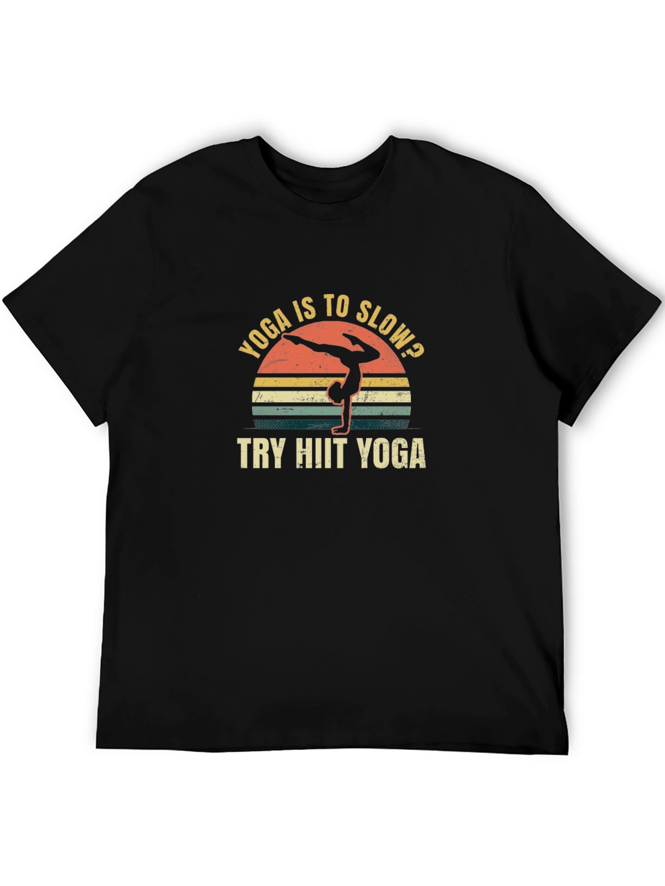 Yoga HIIT Black Graphic Tee