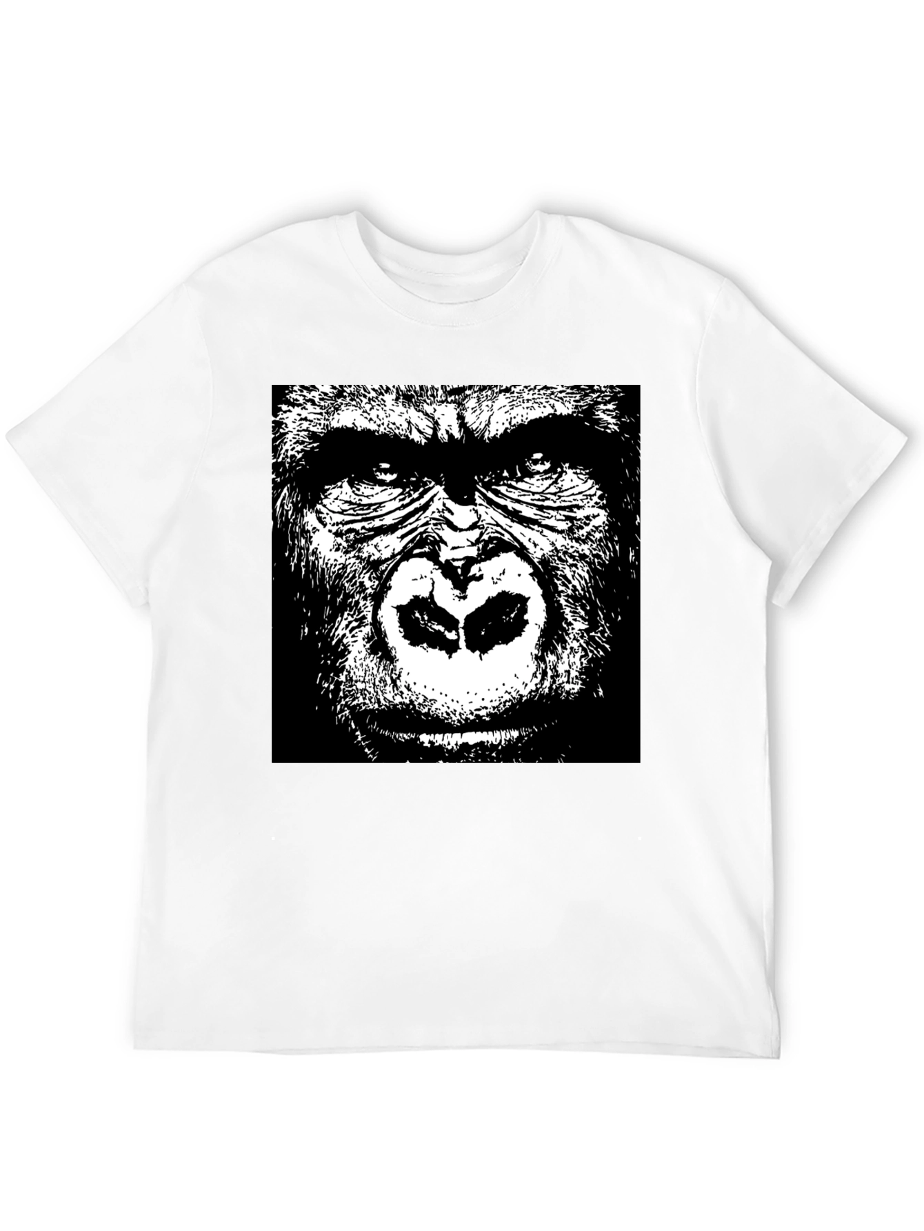 Gorilla Graphic T-Shirt - Bold Black Design