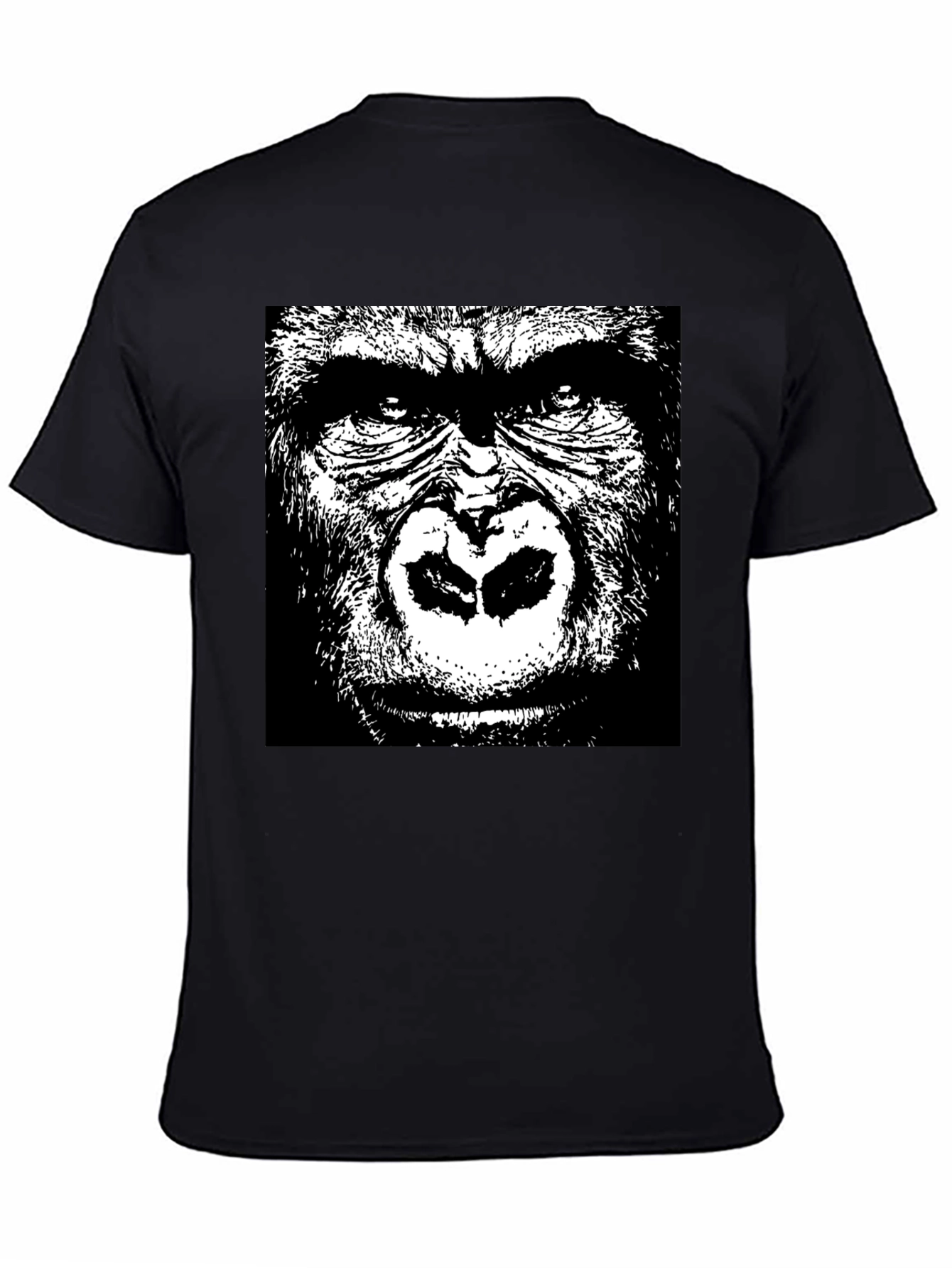 Gorilla Graphic T-Shirt - Bold Black Design