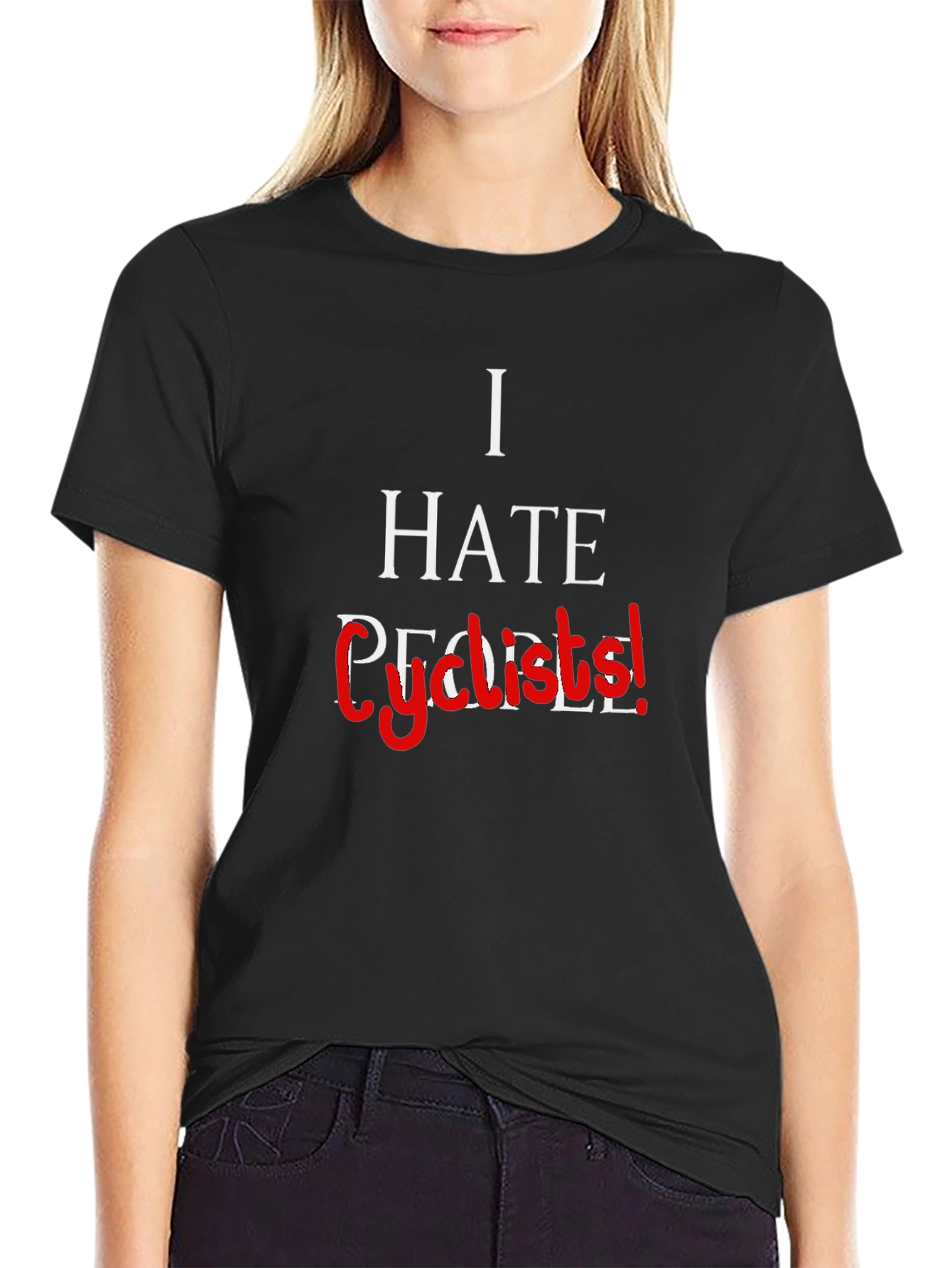 I Hate Cyclists! Sarcastic Graphic Tee