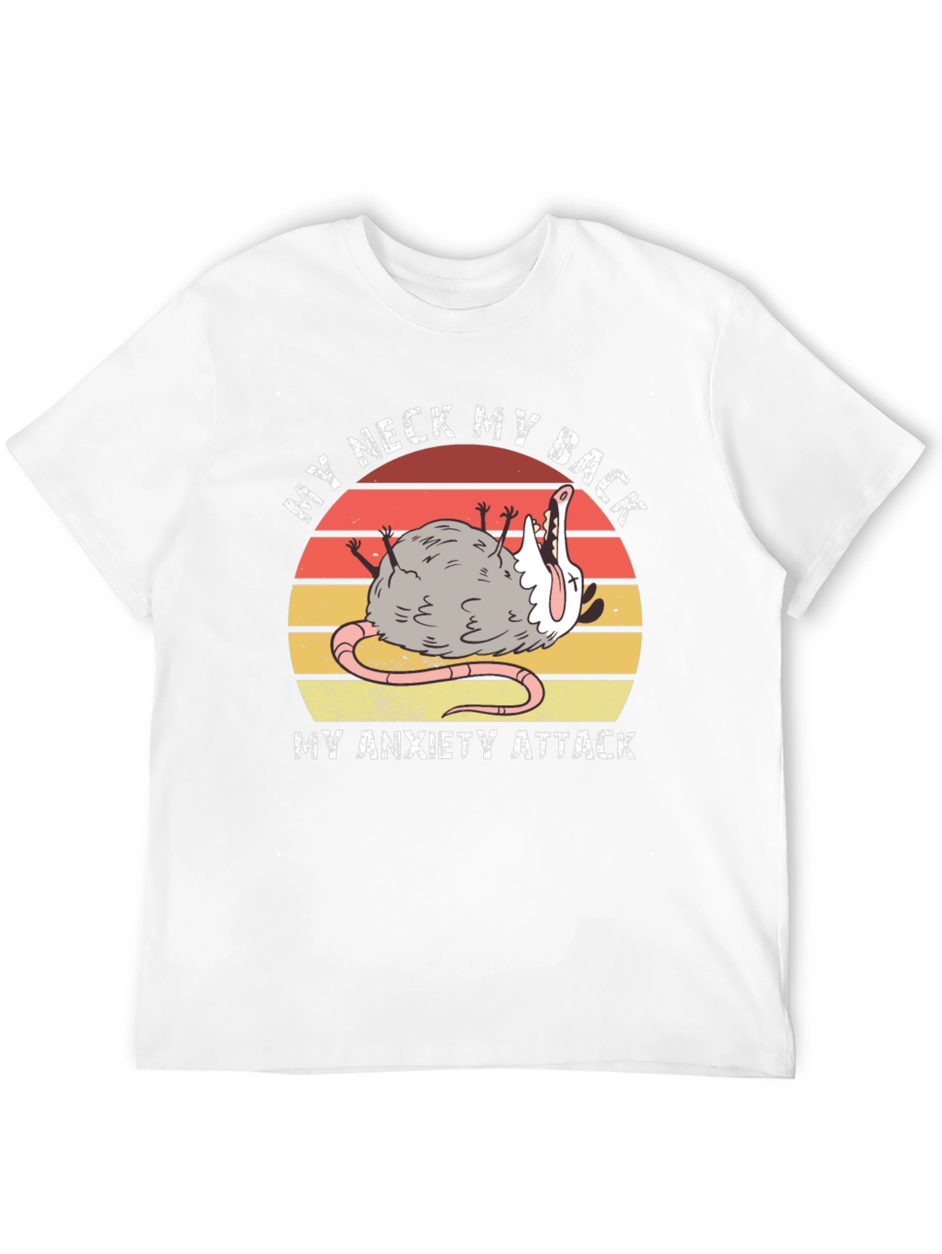 My Neck My Back Anxiety Attack Opossum T-Shirt