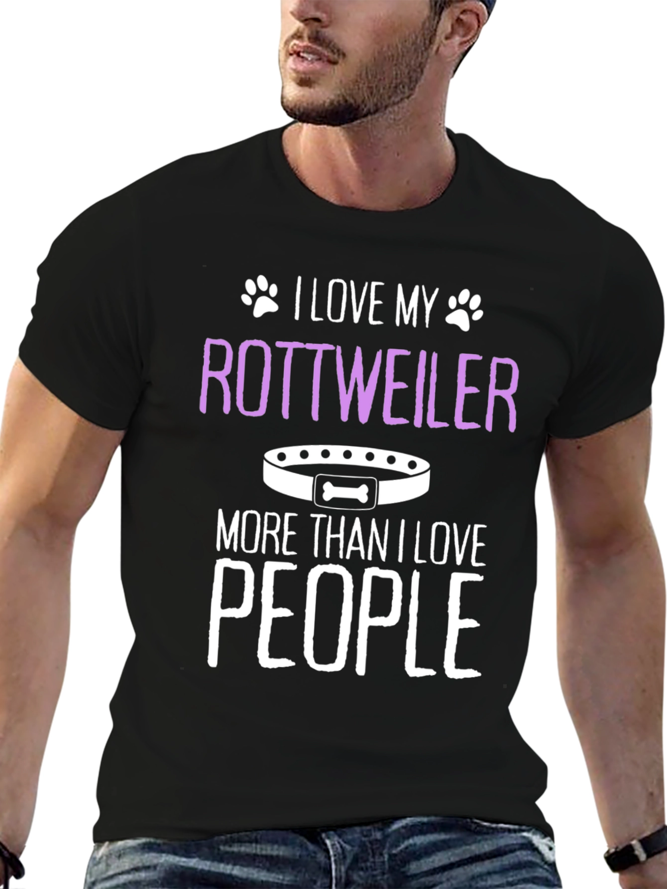 I Love My Rottweiler T-Shirt - Dog Lover Gift