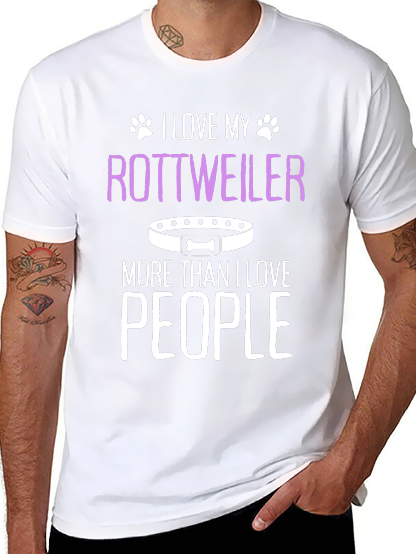 I Love My Rottweiler T-Shirt - Dog Lover Gift