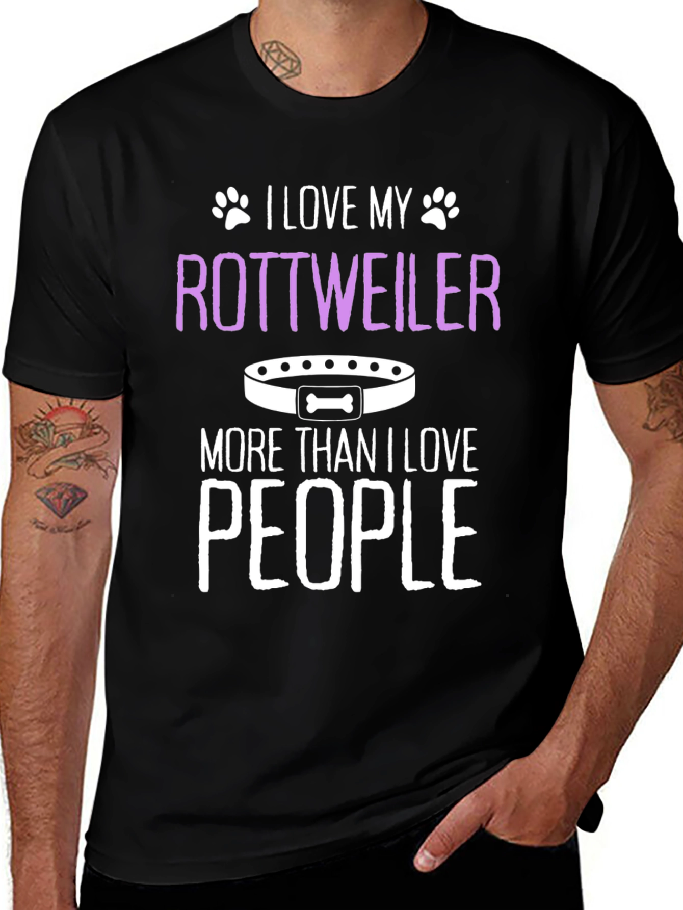 I Love My Rottweiler T-Shirt - Dog Lover Gift