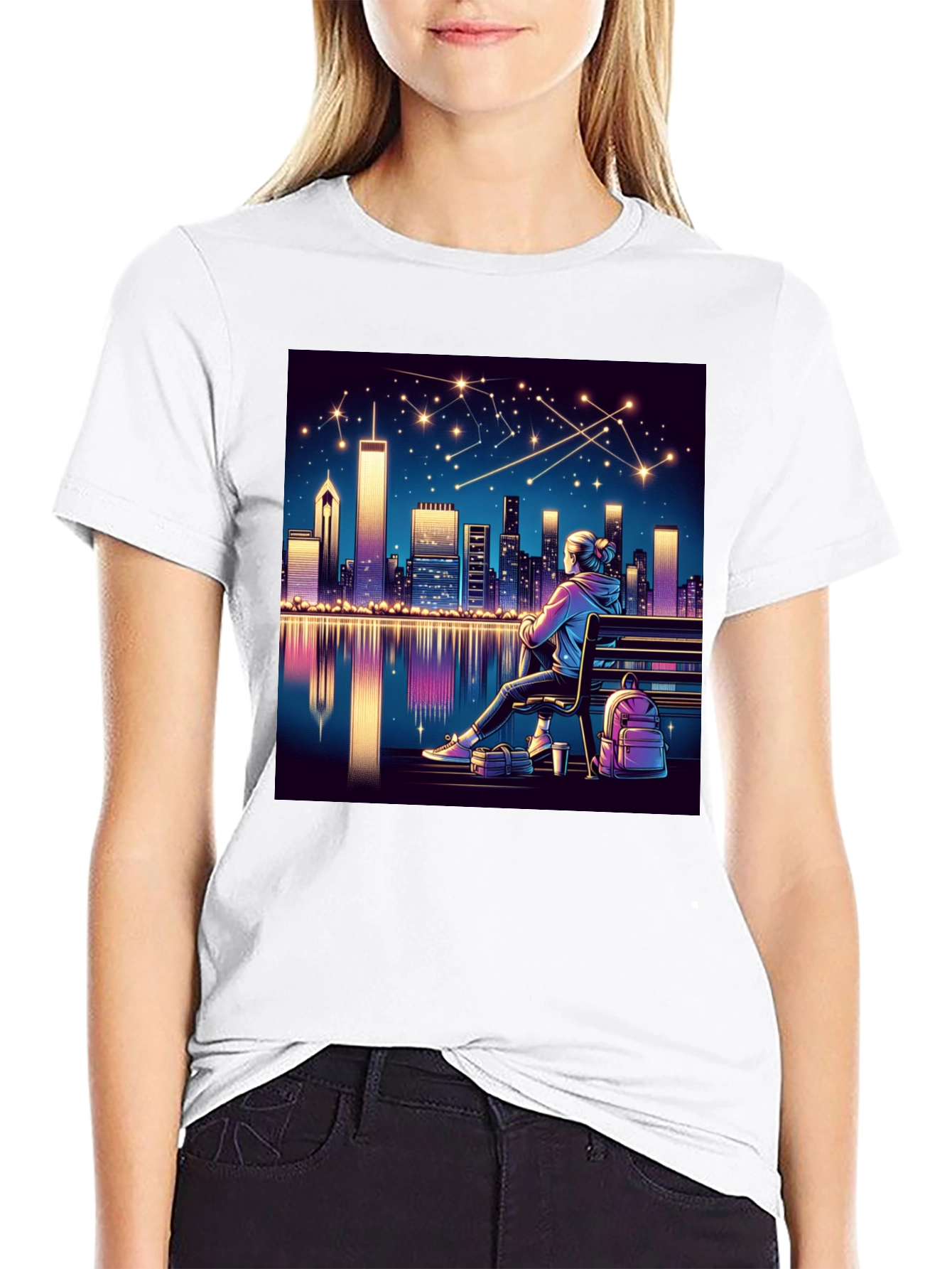 Night Cityscape T-Shirt