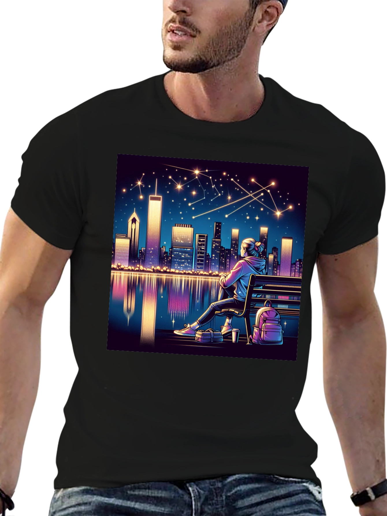 Night Cityscape T-Shirt