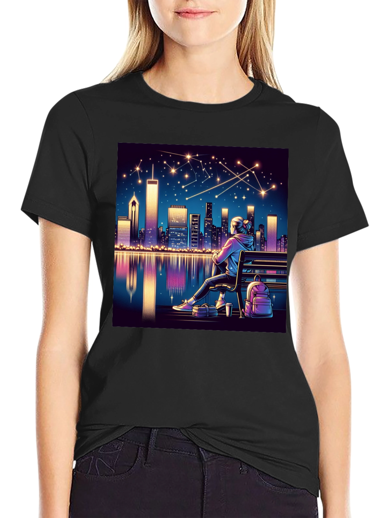 Night Cityscape T-Shirt