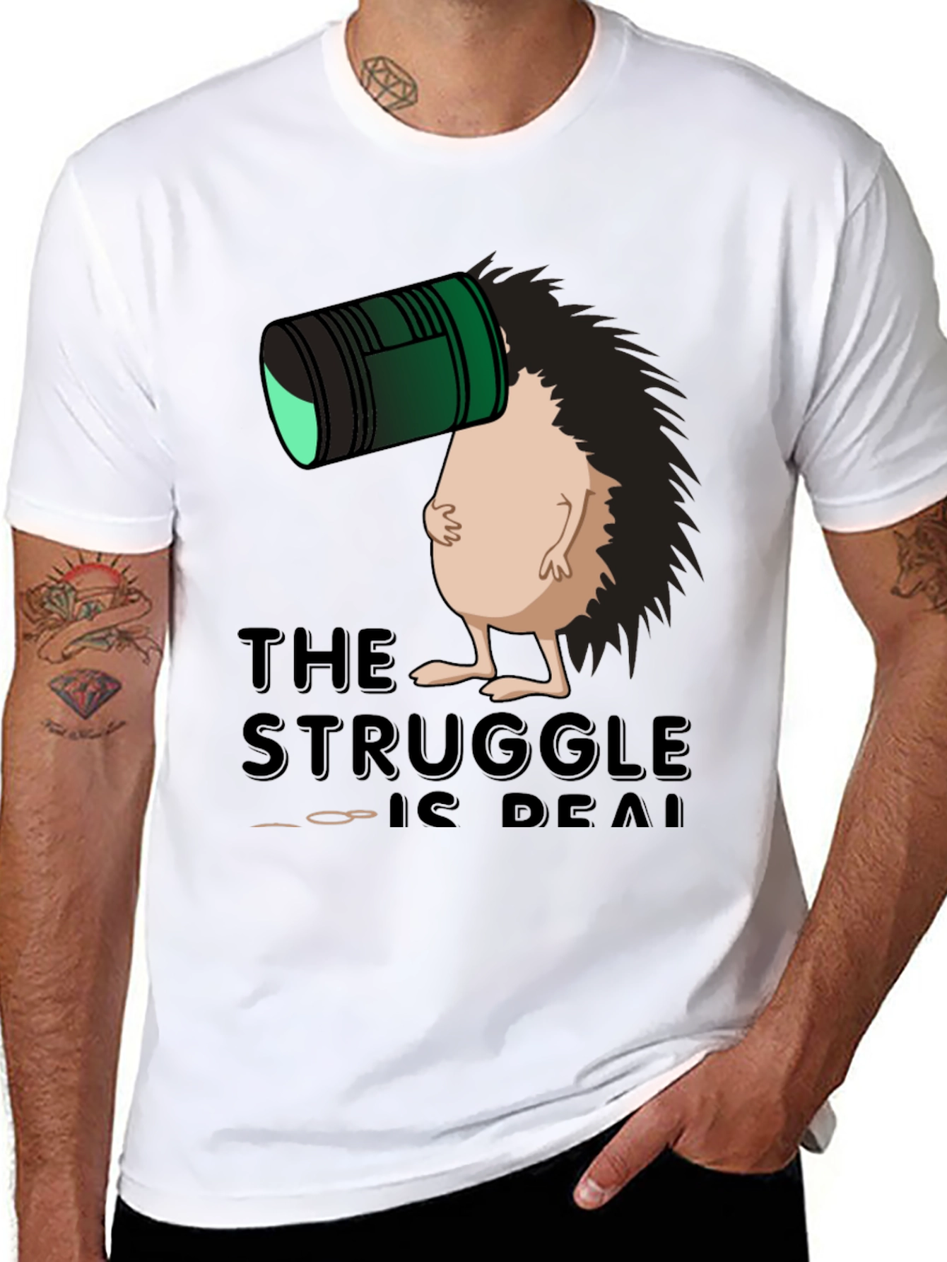 The Struggle Is Real Hedgehog T-Shirt