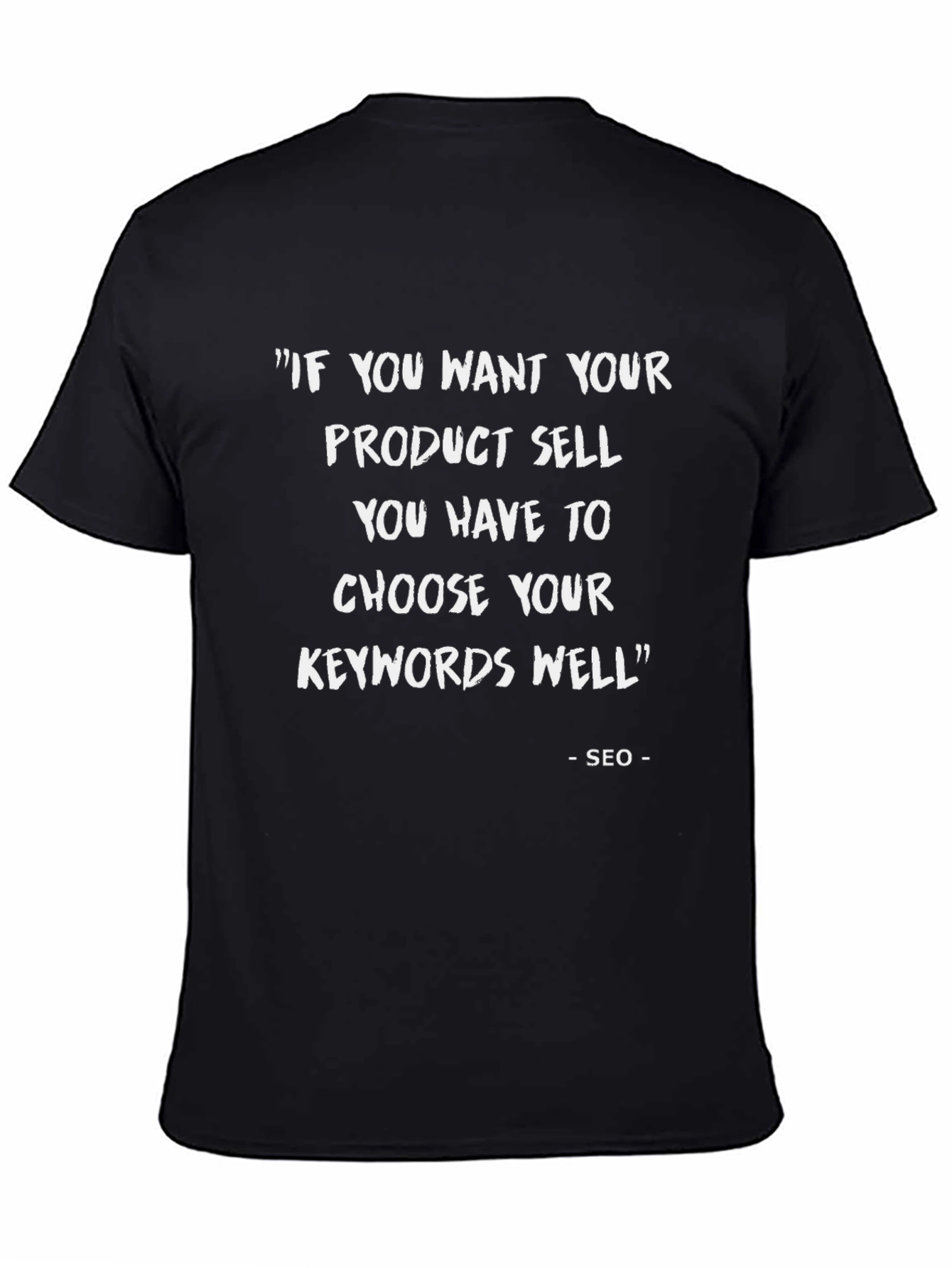 SEO Keywords T-Shirt - Black Graphic Tee