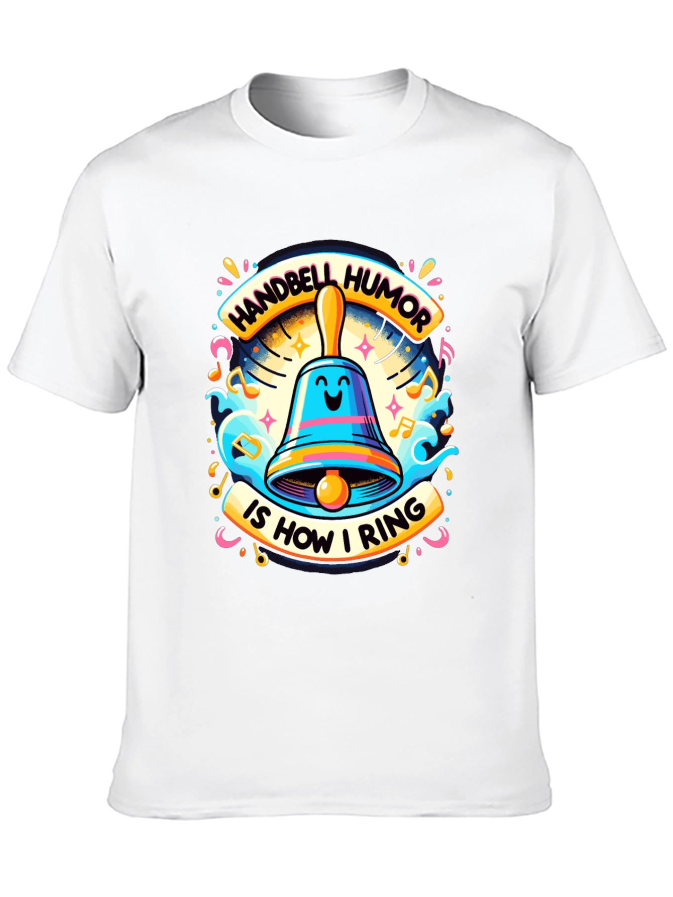 Handbell Humor Tee - Musical Pun T-Shirt
