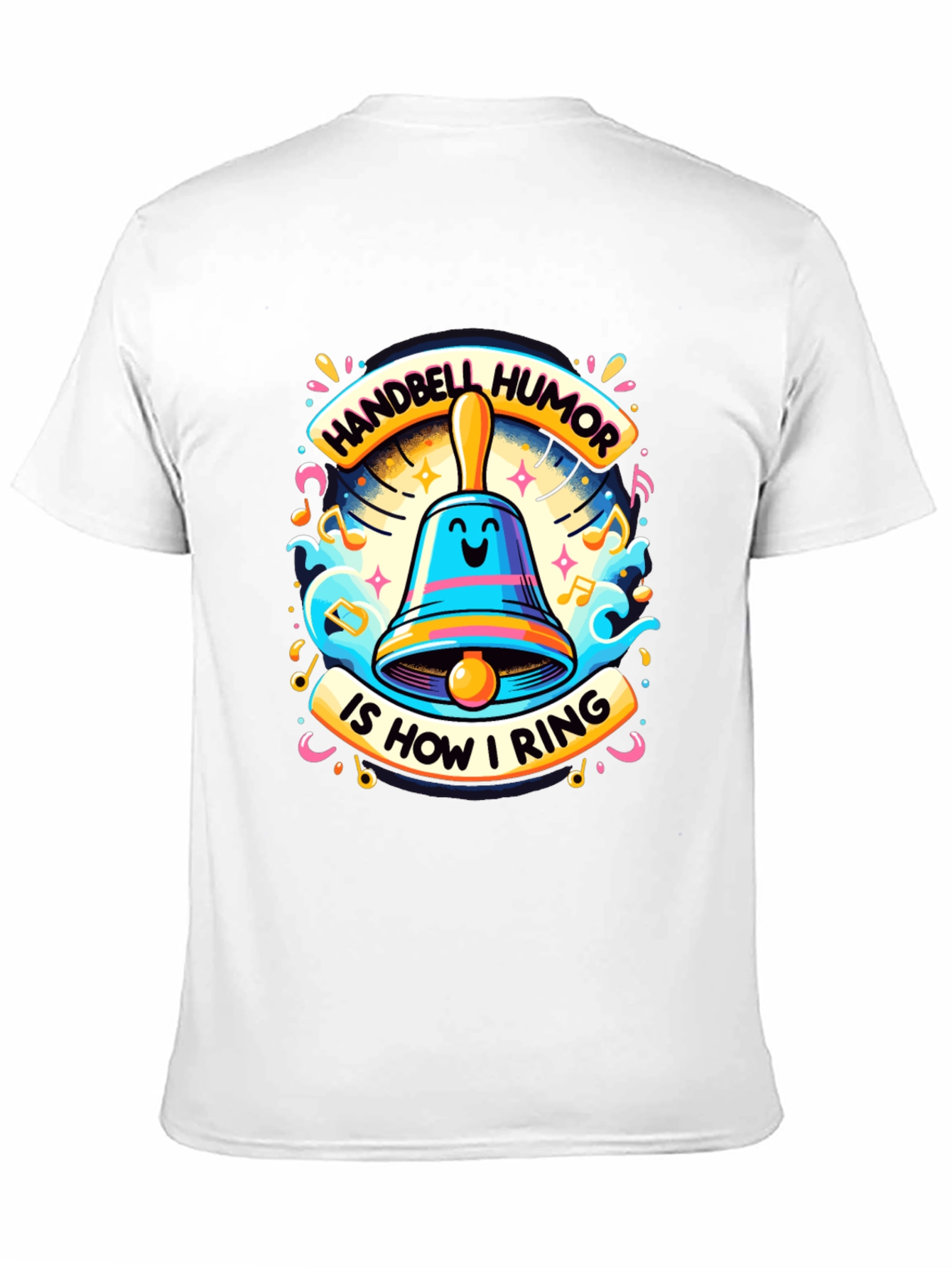 Handbell Humor Tee - Musical Pun T-Shirt