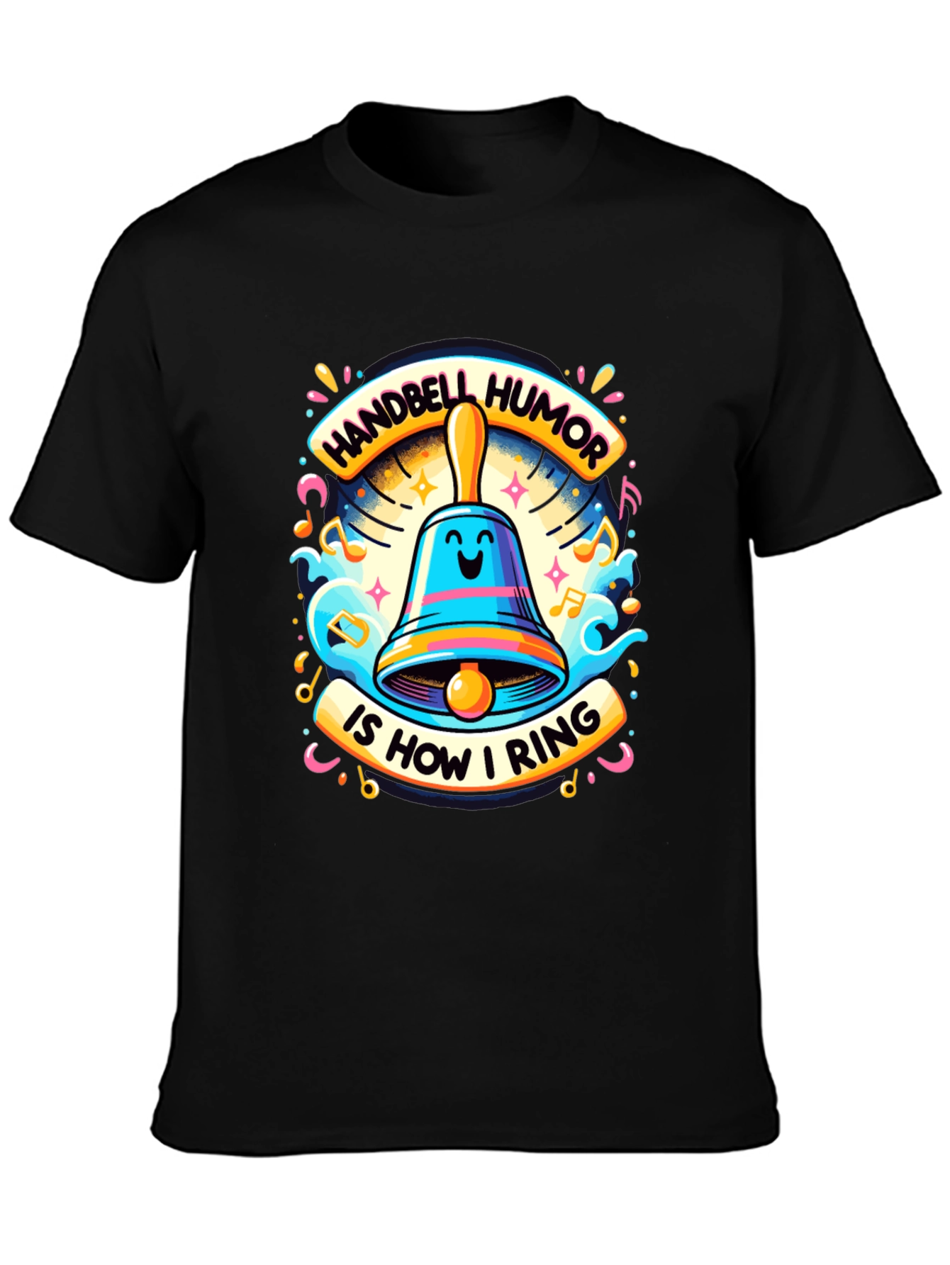 Handbell Humor Tee - Musical Pun T-Shirt