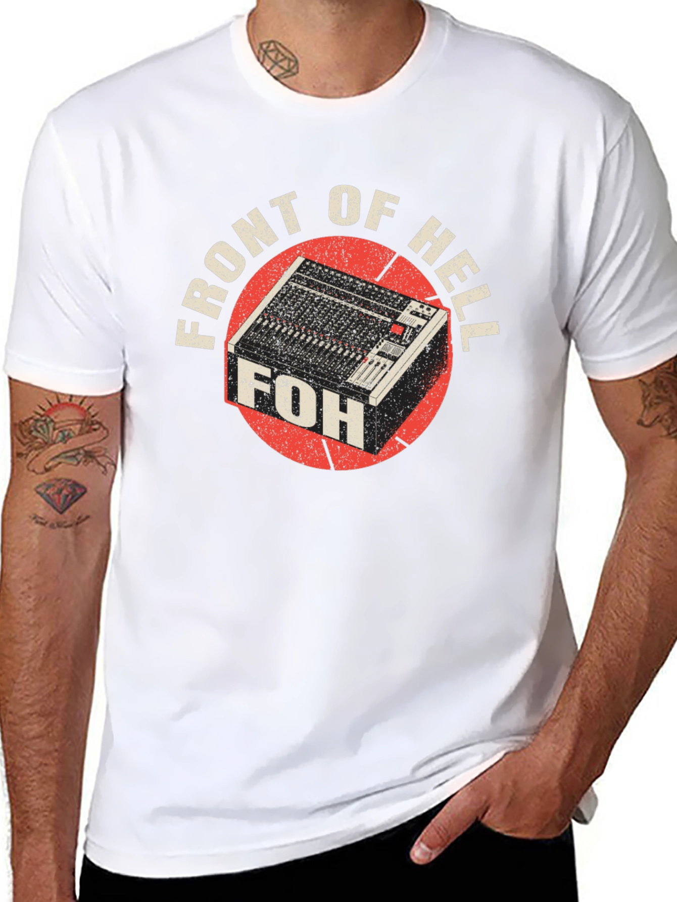 Front of Hell (FOH) Mixing Console T-Shirt