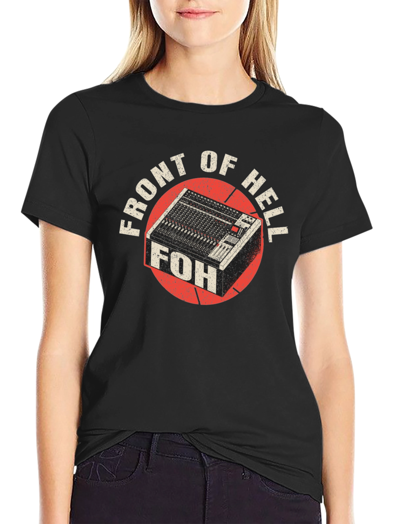 Front of Hell (FOH) Mixing Console T-Shirt