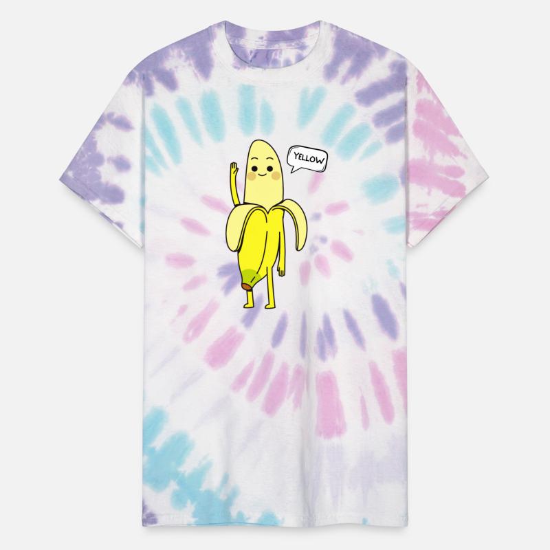 Yellow Fruit Says Hello Funny Banana Greeting Cute