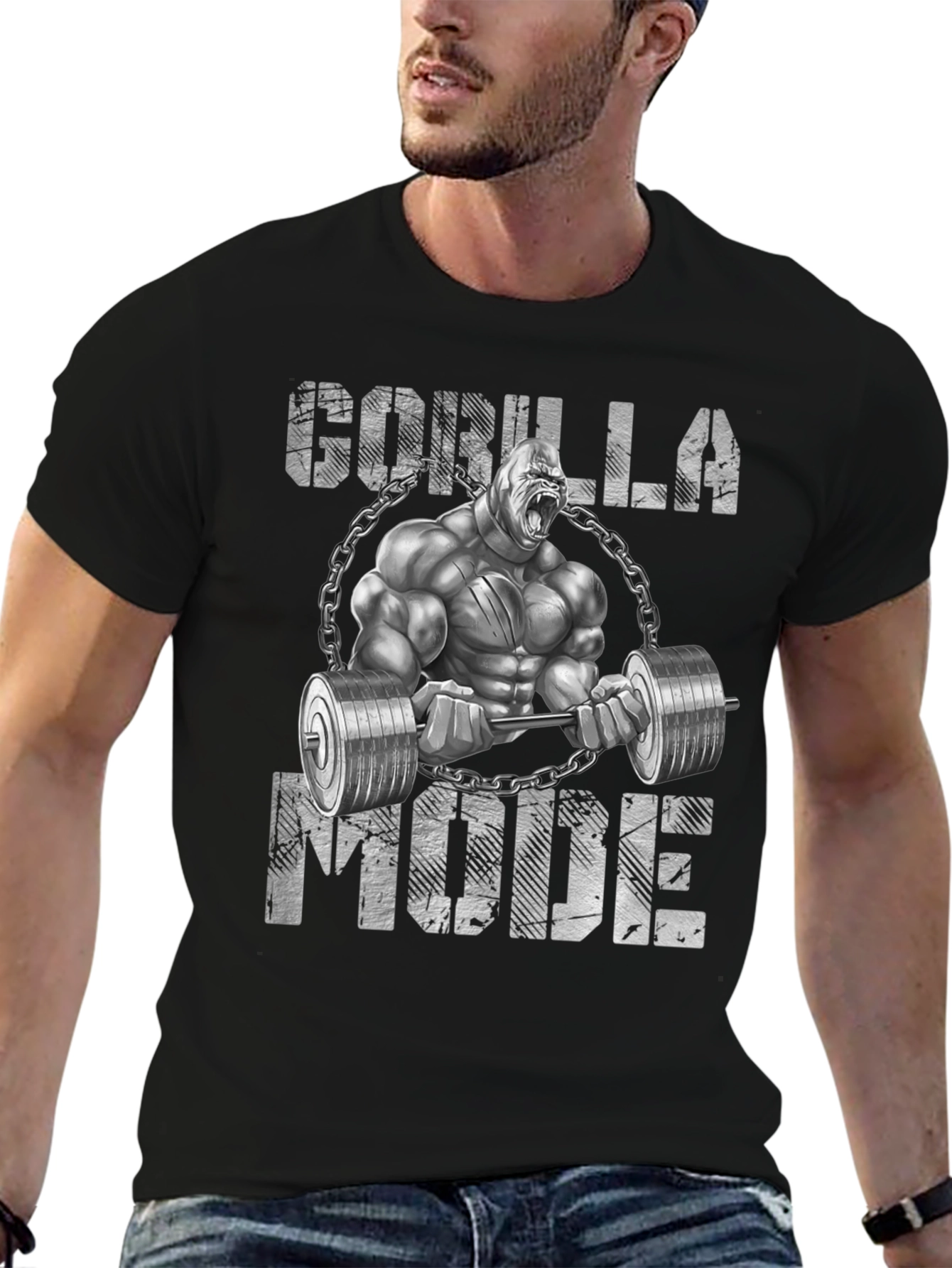 Gorilla Mode Gym T-Shirt - Bodybuilding Fitness Tee