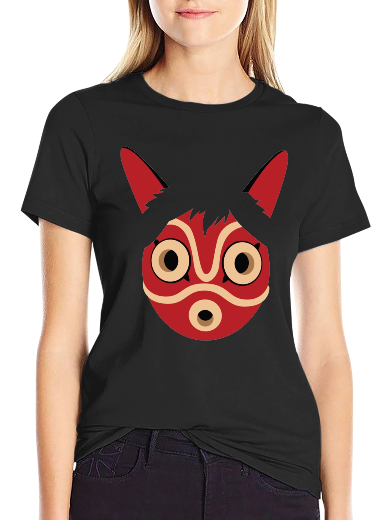 Mononoke Mask Graphic Tee - Anime Inspired