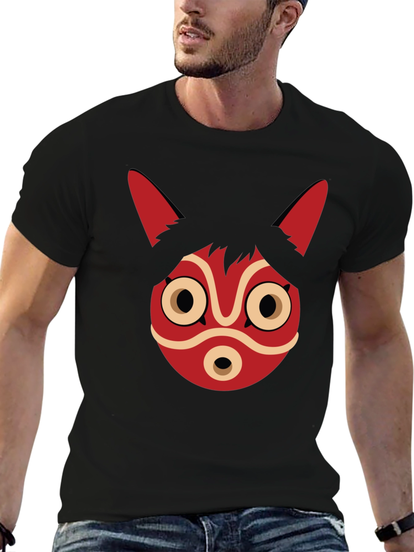 Mononoke Mask Graphic Tee - Anime Inspired