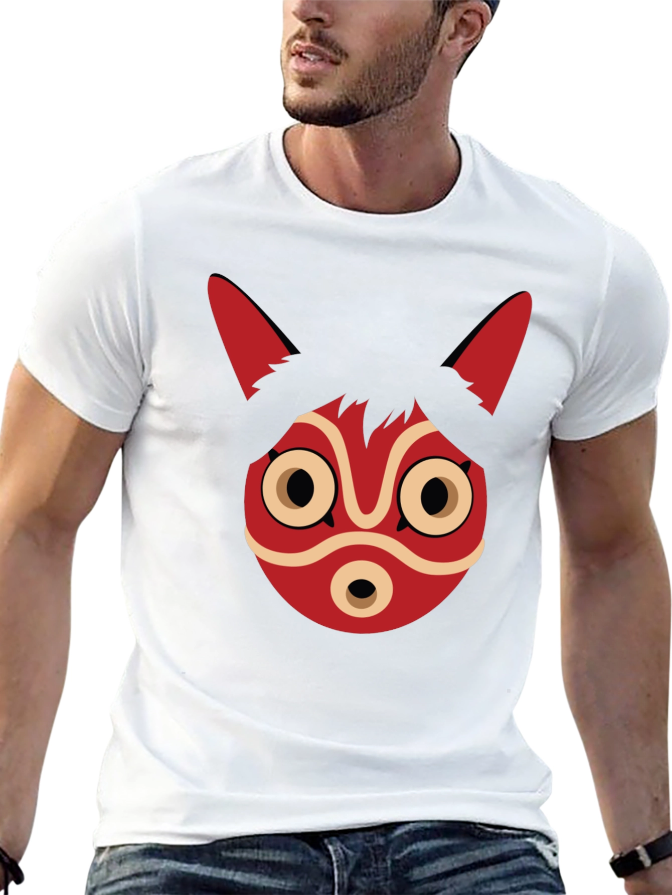 Mononoke Mask Graphic Tee - Anime Inspired