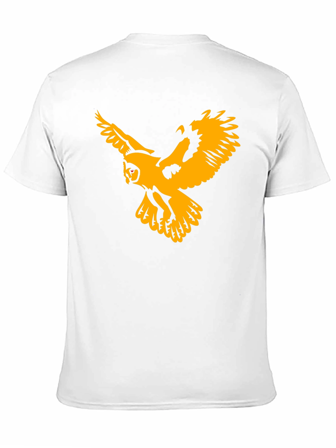 Black T-Shirt with Gold Owl Graphic